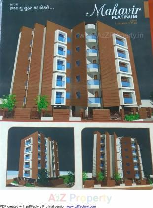 Elevation of real estate project Mahavir Platinum located at Vajadi-virda, Rajkot, Gujarat