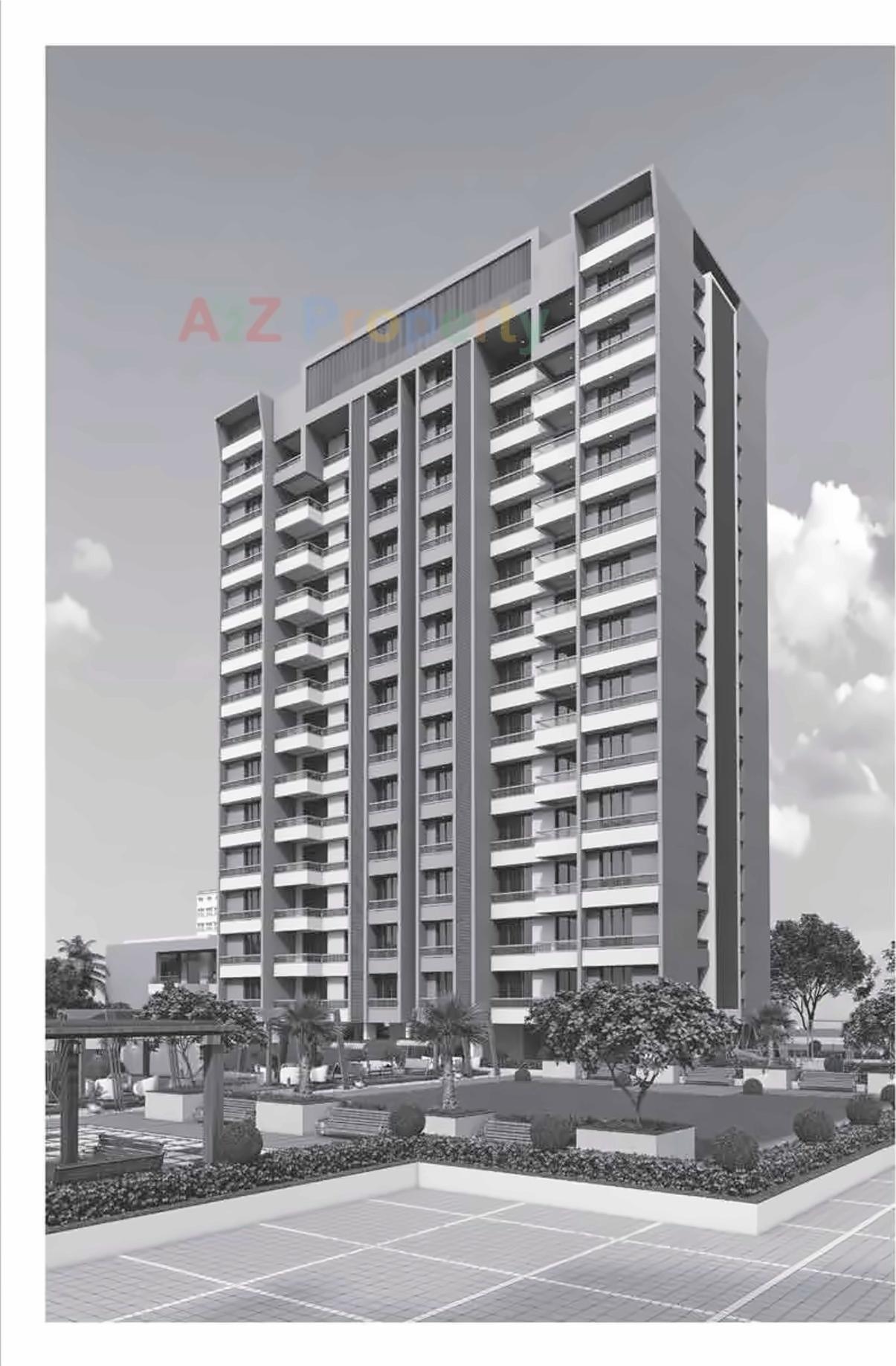 3D Elevation of real estate project Malabar Hills located at Munjka, Rajkot, Gujarat