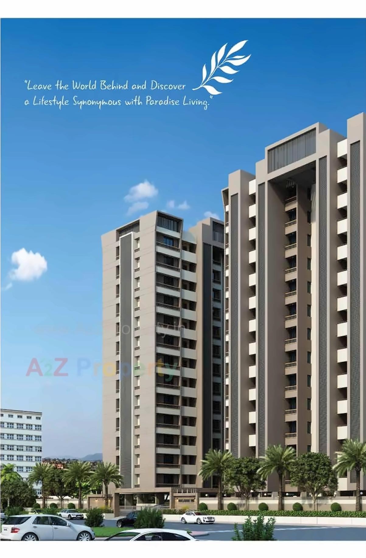 3D Elevation of real estate project Malabar Hills located at Munjka, Rajkot, Gujarat