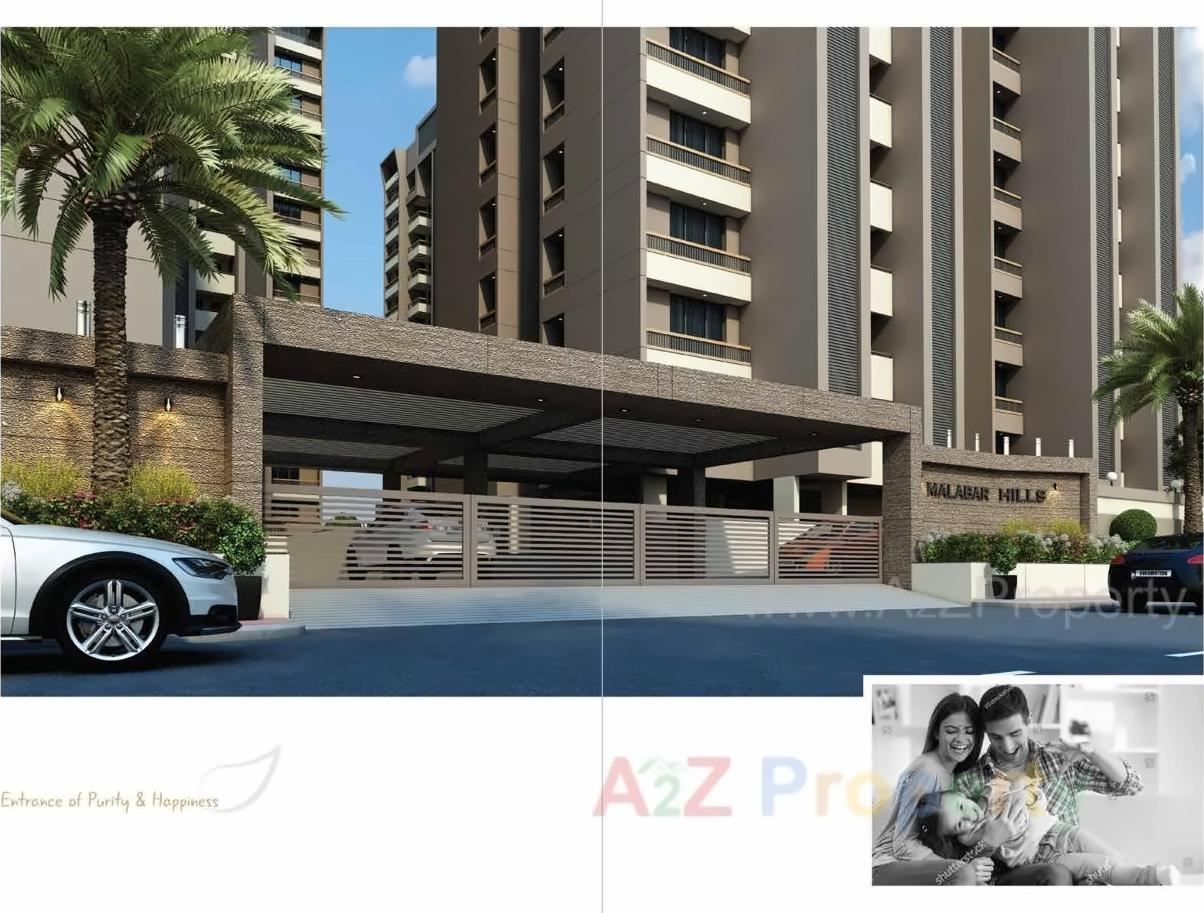 3D Elevation of real estate project Malabar Hills located at Munjka, Rajkot, Gujarat