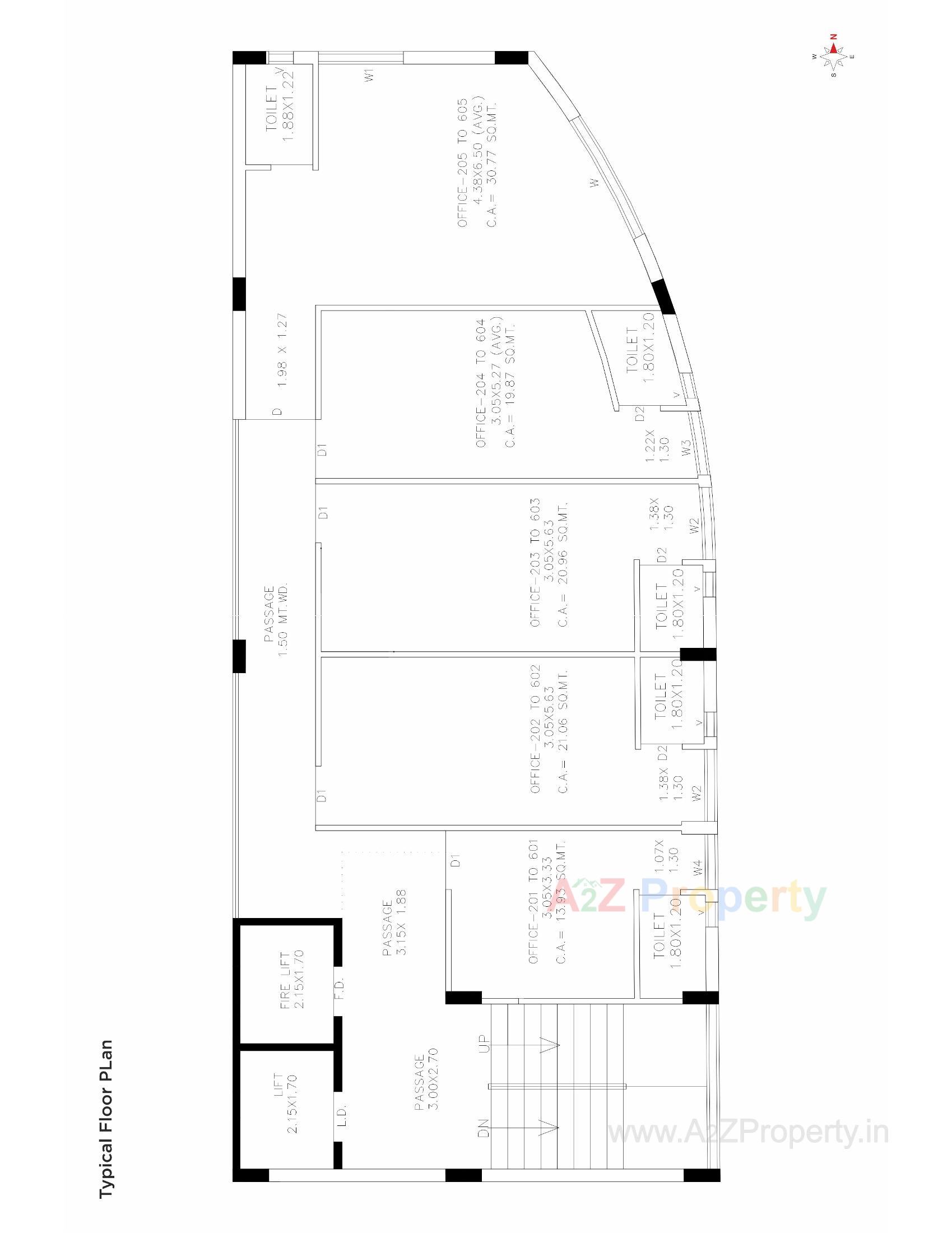 Layout of real estate project Malaviya Coins located at Rajkot, Rajkot, Gujarat