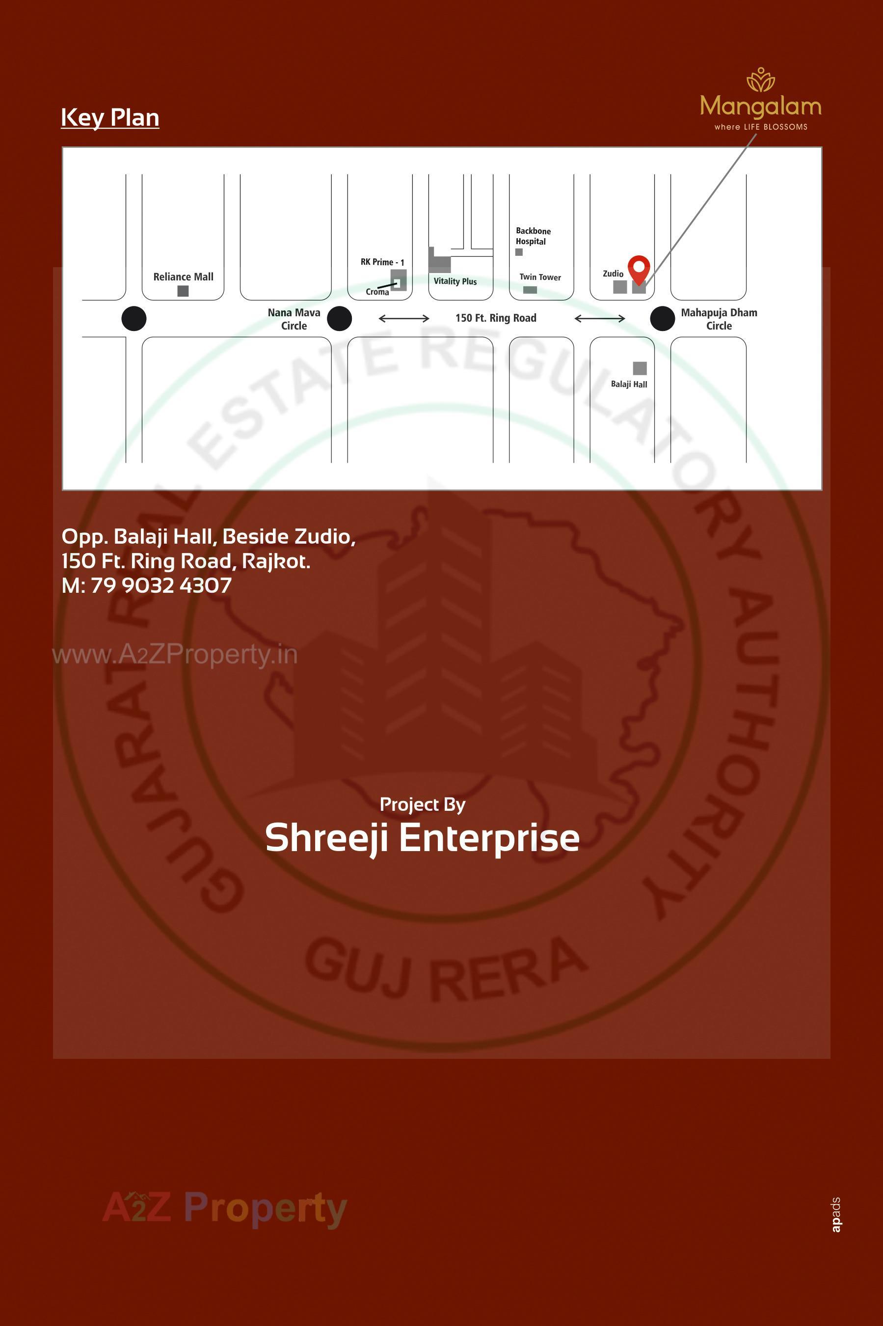  of real estate project Mangalam located at Nana Mava, Rajkot, Gujarat
