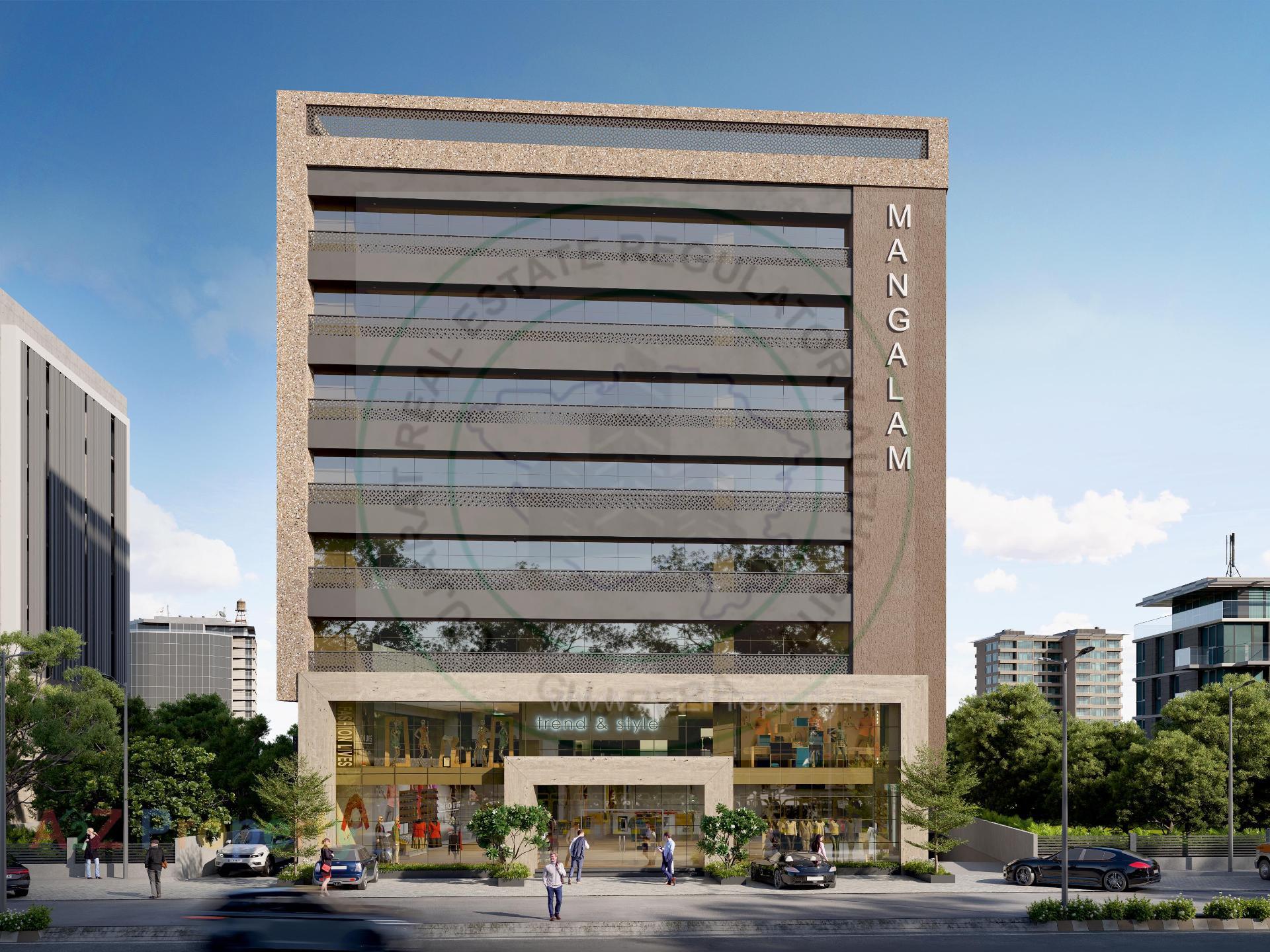 3D Elevation of real estate project Mangalam located at Nana Mava, Rajkot, Gujarat