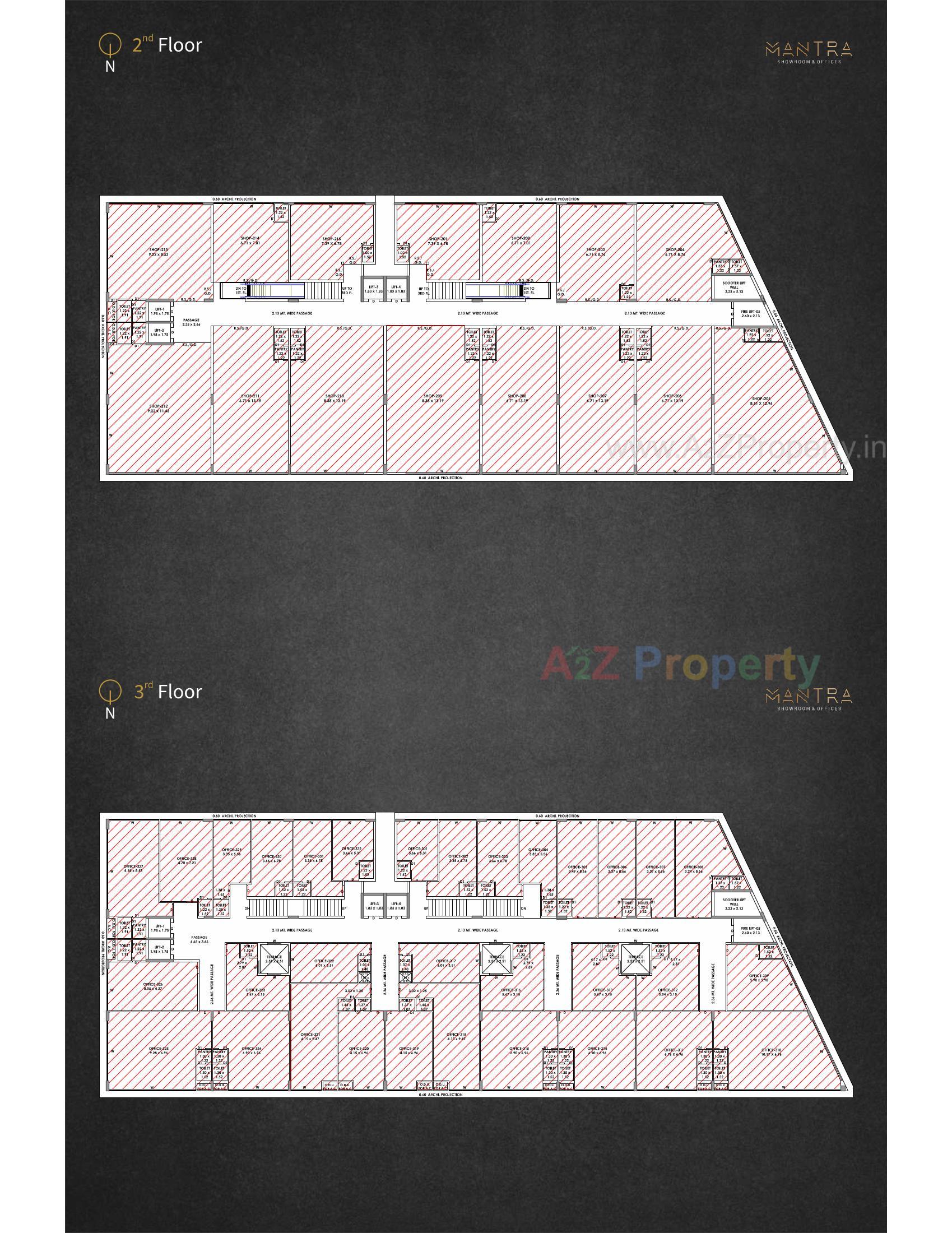 Layout of real estate project Mantra located at Nanamava, Rajkot, Gujarat