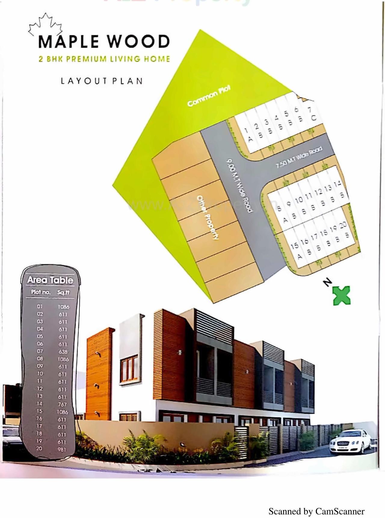 Layout of real estate project Maplewood located at Rajkot, Rajkot, Gujarat