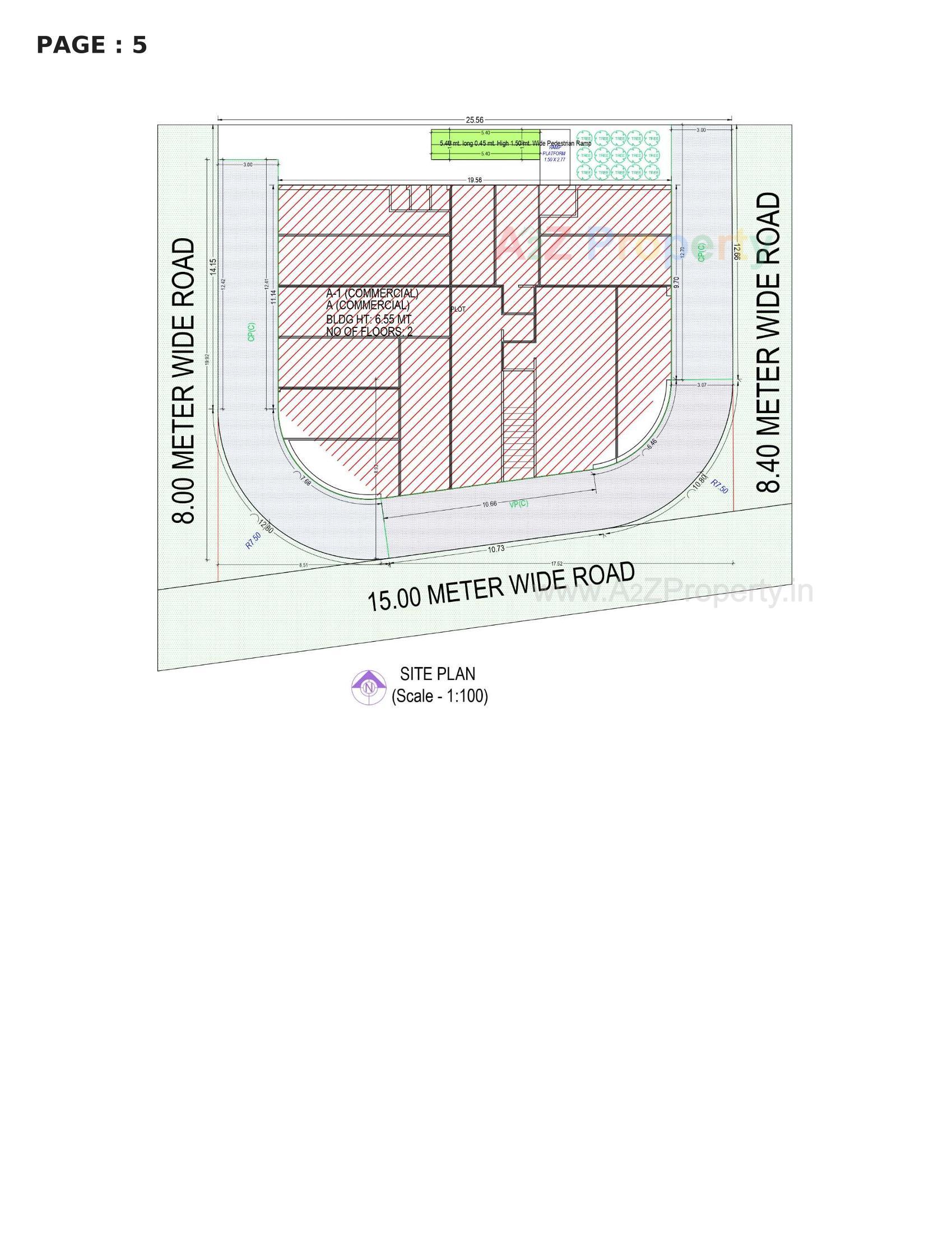 Layout of real estate project Market Hub located at Rajkot, Rajkot, Gujarat