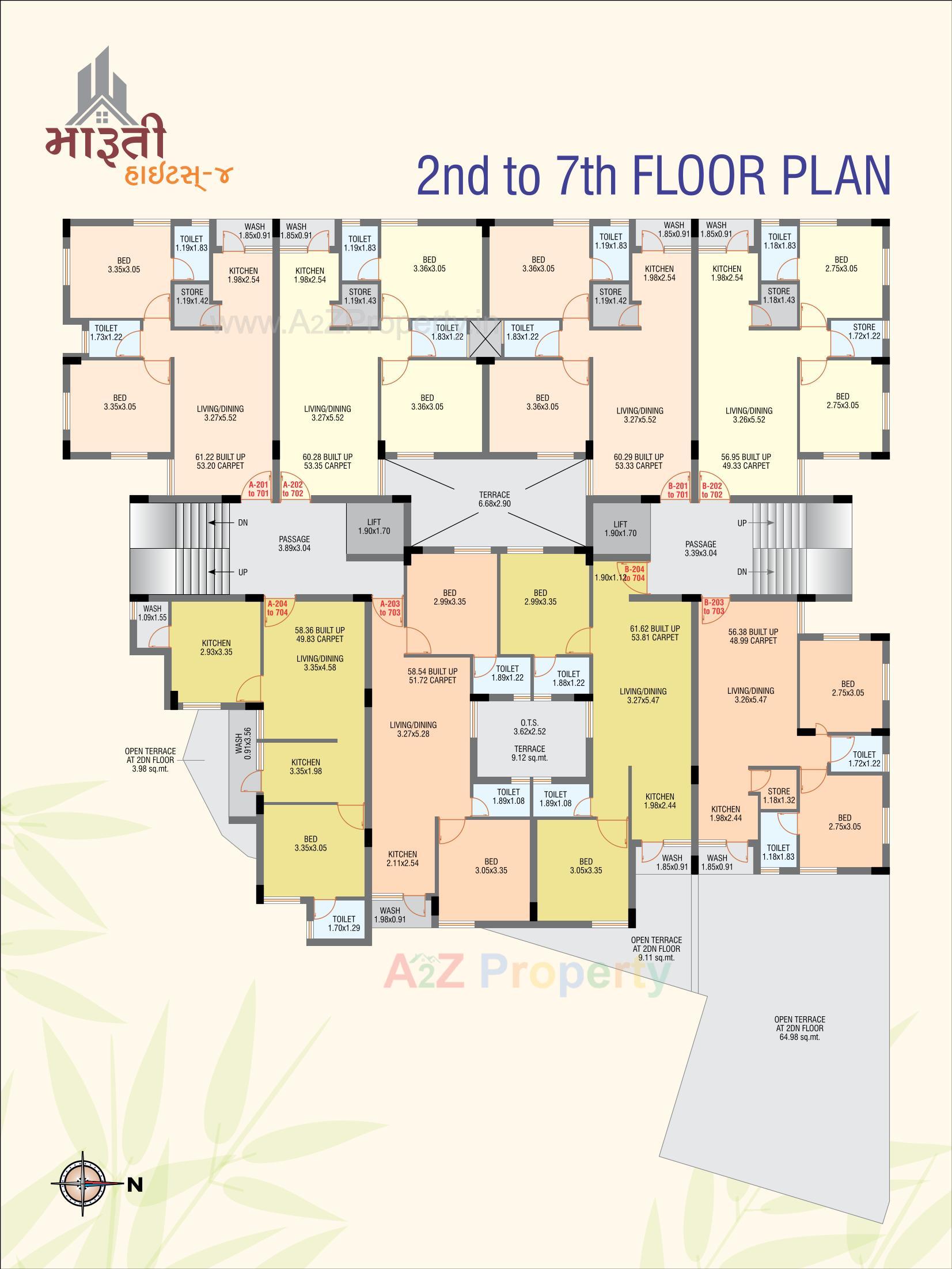Layout of real estate project Maruti Heights located at Kothariya, Rajkot, Gujarat