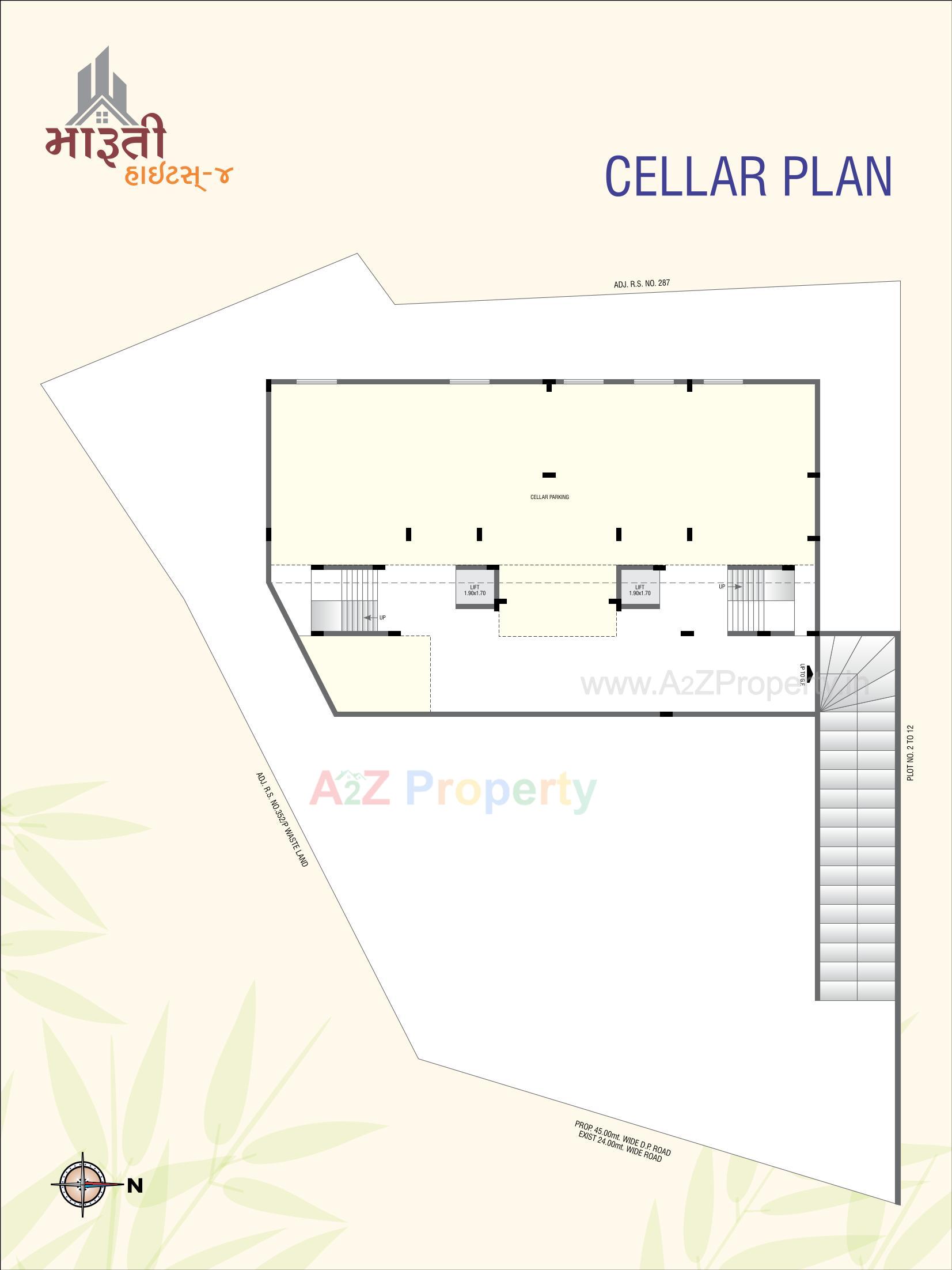 Layout of real estate project Maruti Heights located at Kothariya, Rajkot, Gujarat