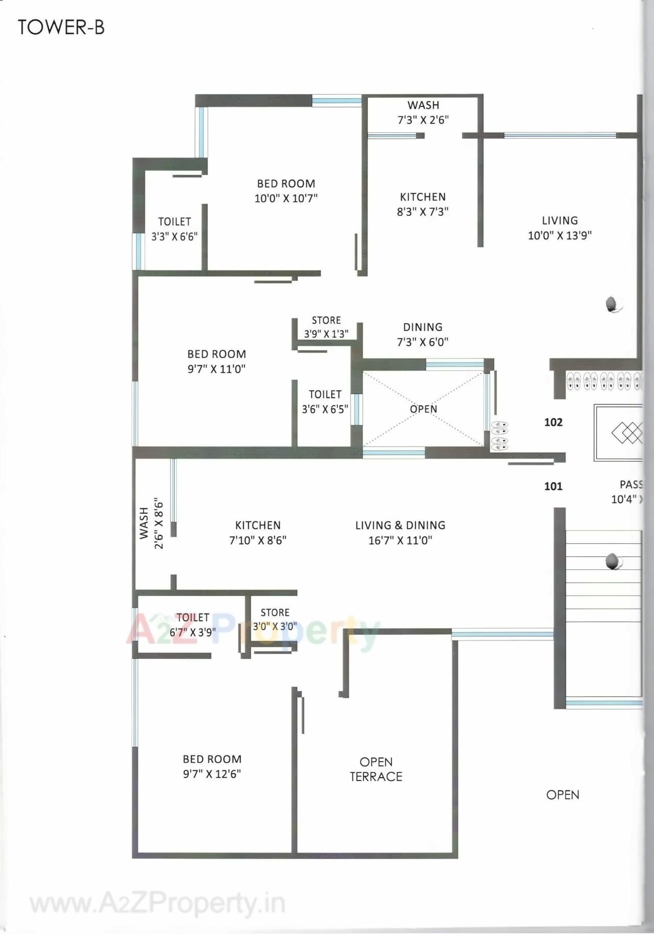 Layout of real estate project Maruti Parisar located at Mavdi, Rajkot, Gujarat