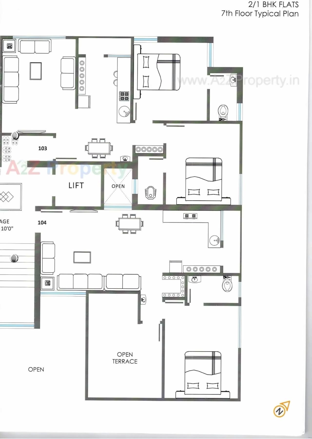 Layout of real estate project Maruti Parisar located at Mavdi, Rajkot, Gujarat