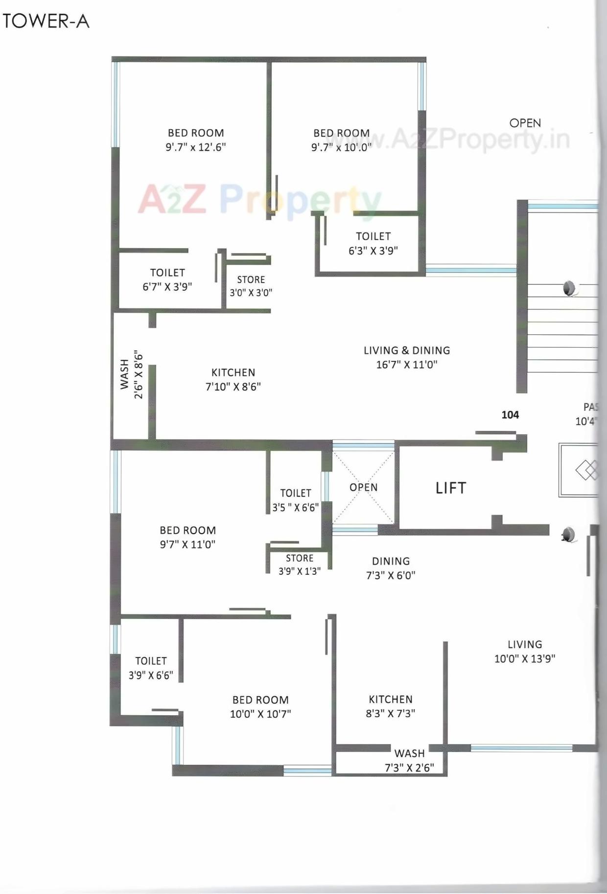 Layout of real estate project Maruti Parisar located at Mavdi, Rajkot, Gujarat