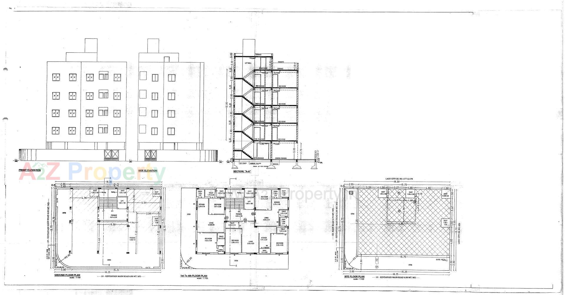Layout of real estate project Maruti Residency located at Rajkot, Rajkot, Gujarat
