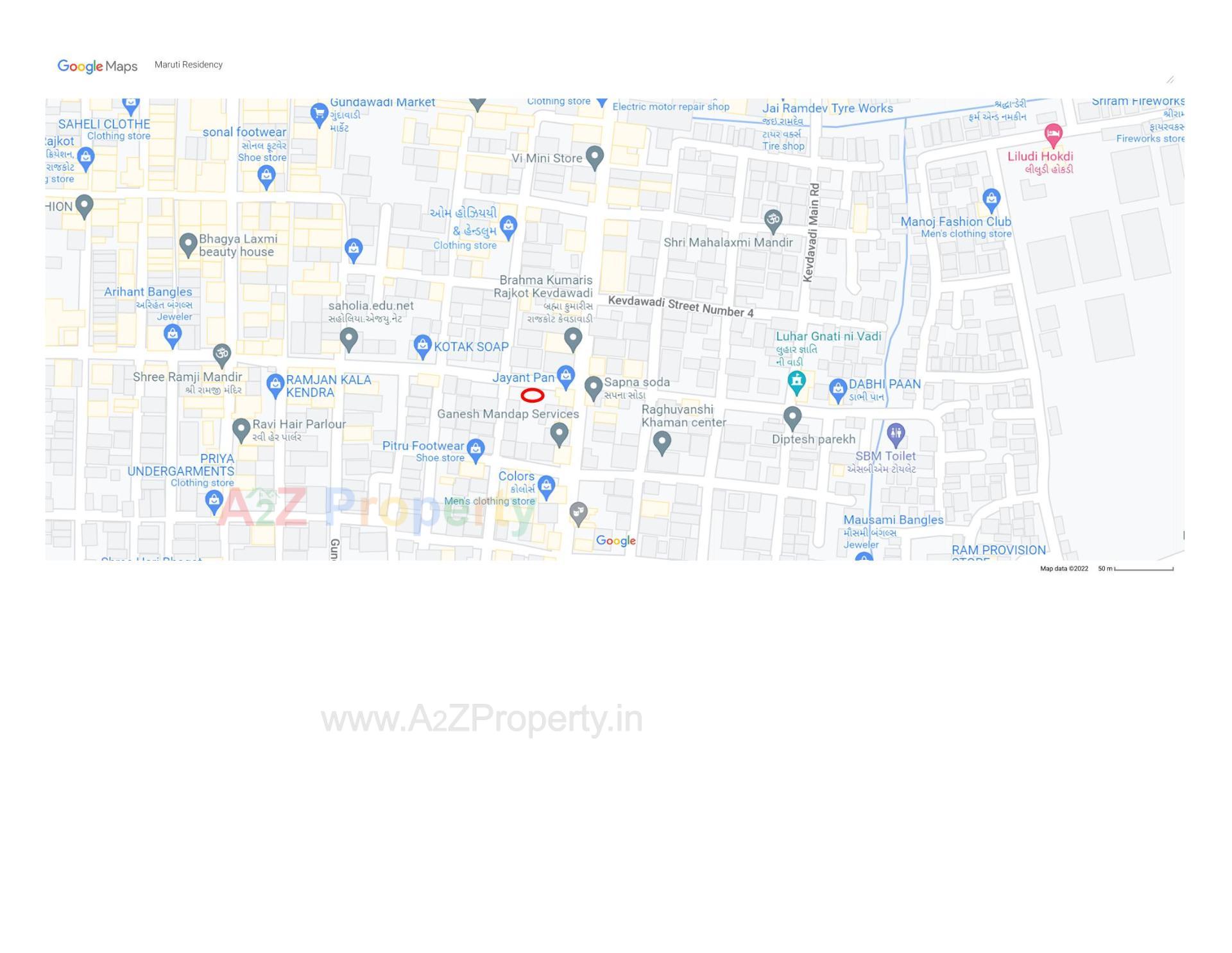 Layout of real estate project Maruti Residency located at Rajkot, Rajkot, Gujarat