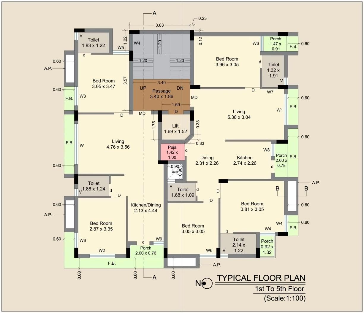 Layout of real estate project Matru Arpan located at Madhapar, Rajkot, Gujarat