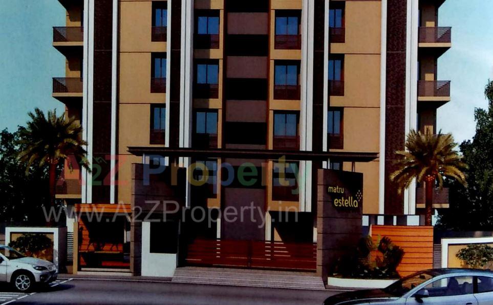 3D Elevation of real estate project Matru Estella located at Ronki, Rajkot, Gujarat