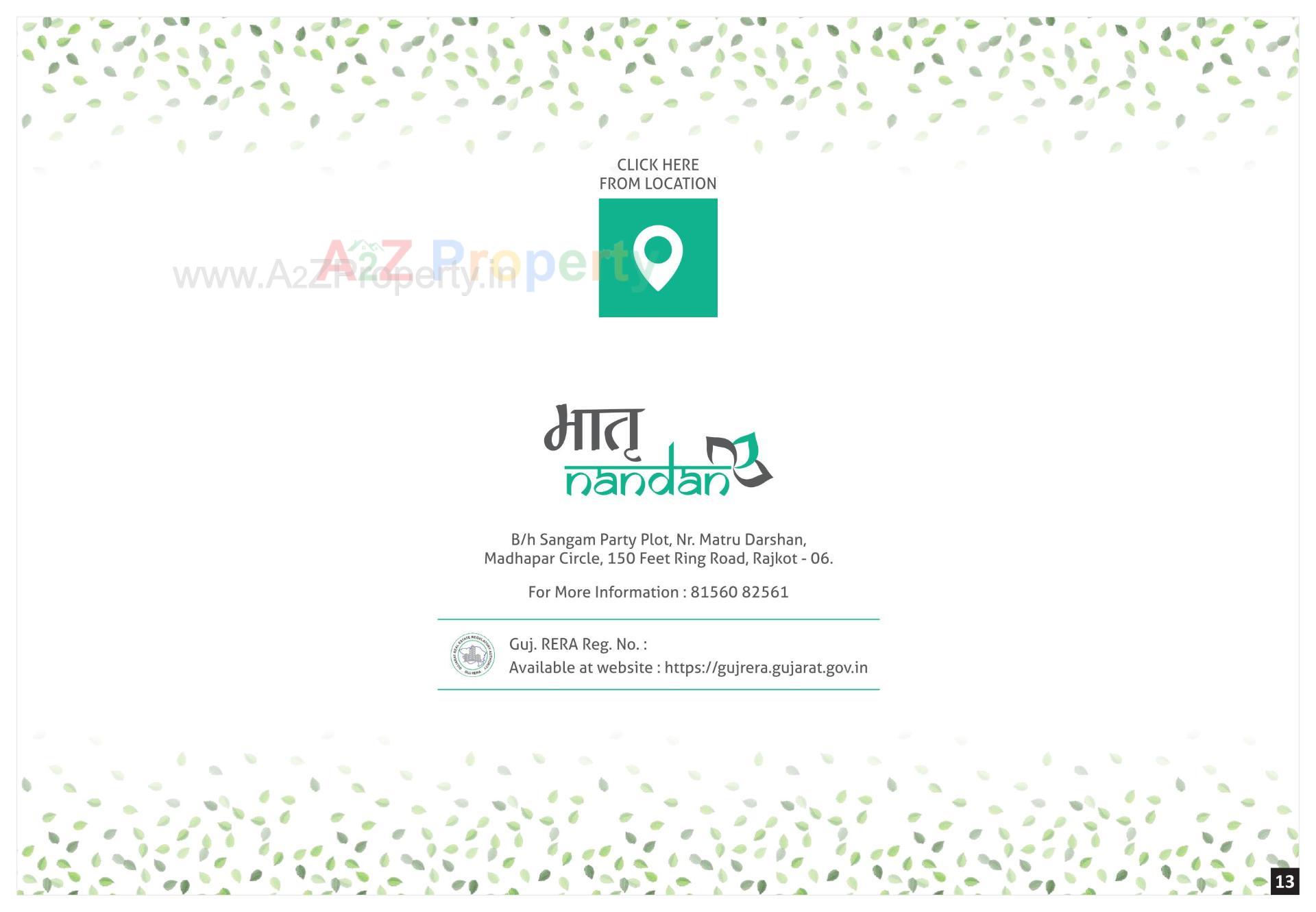  of real estate project Matru Nandan located at Madhapar, Rajkot, Gujarat