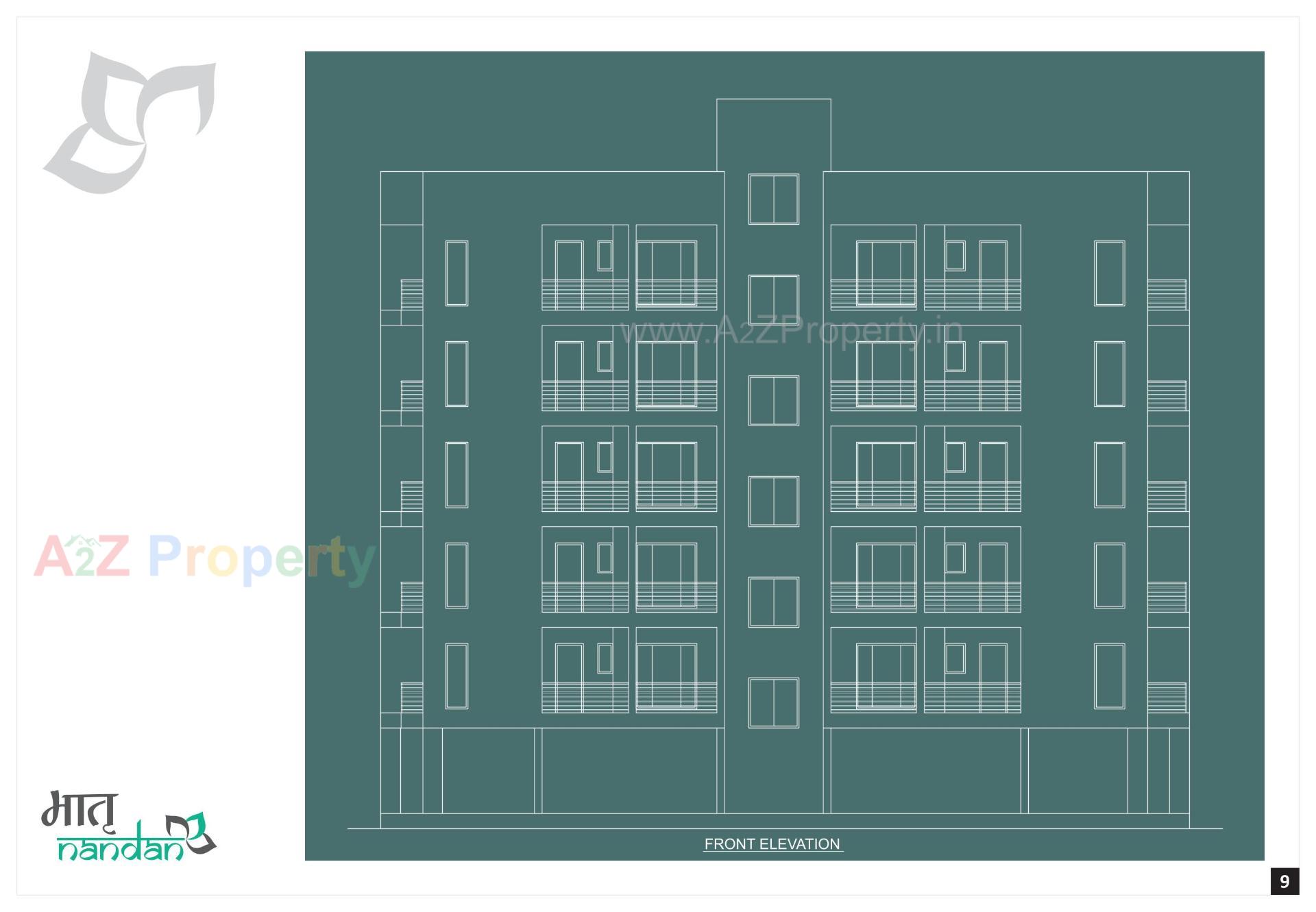 Layout of real estate project Matru Nandan located at Madhapar, Rajkot, Gujarat