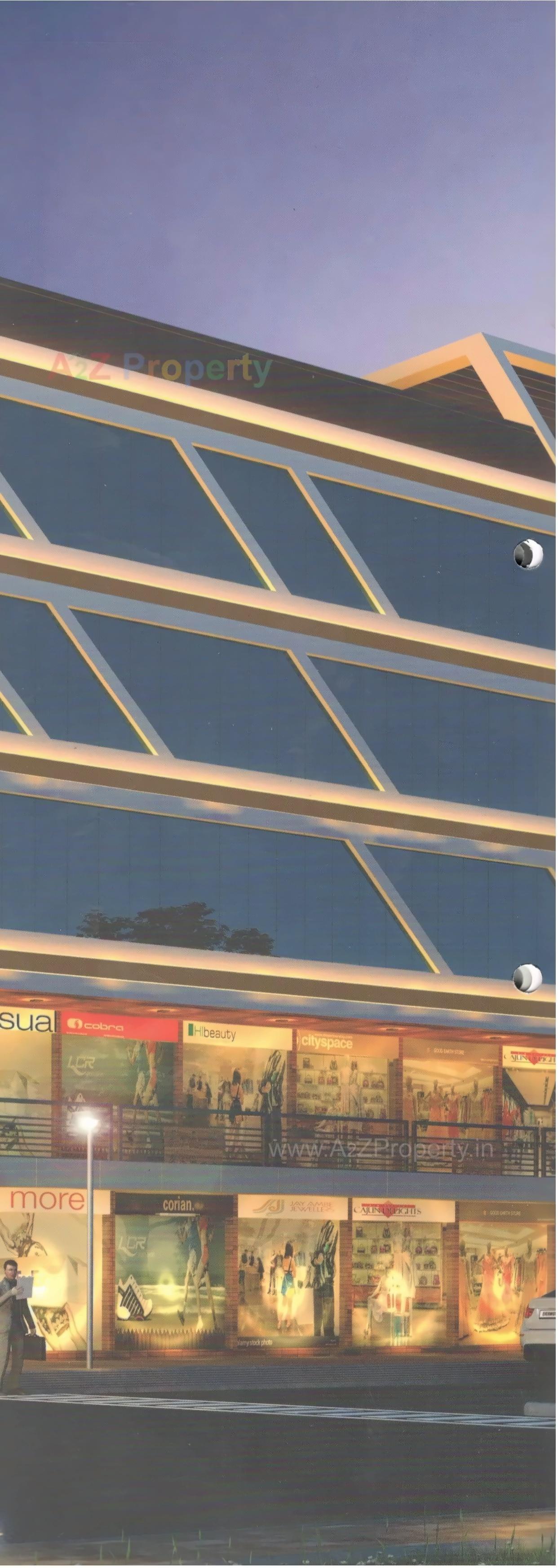 3D Elevation of real estate project Mavdi Plaza located at Mavdi, Rajkot, Gujarat