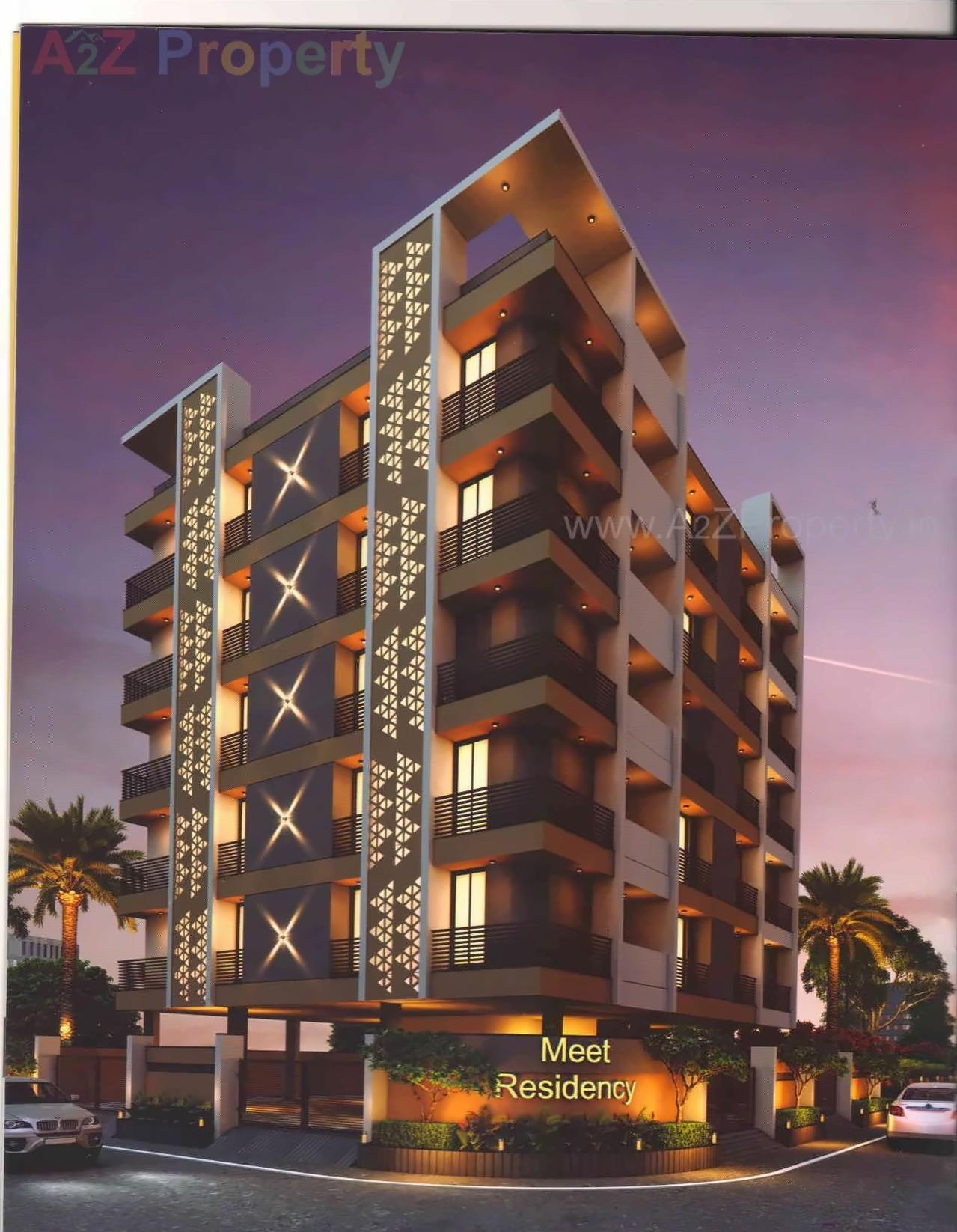 3D Elevation of real estate project Meet Residency located at Rajkot, Rajkot, Gujarat