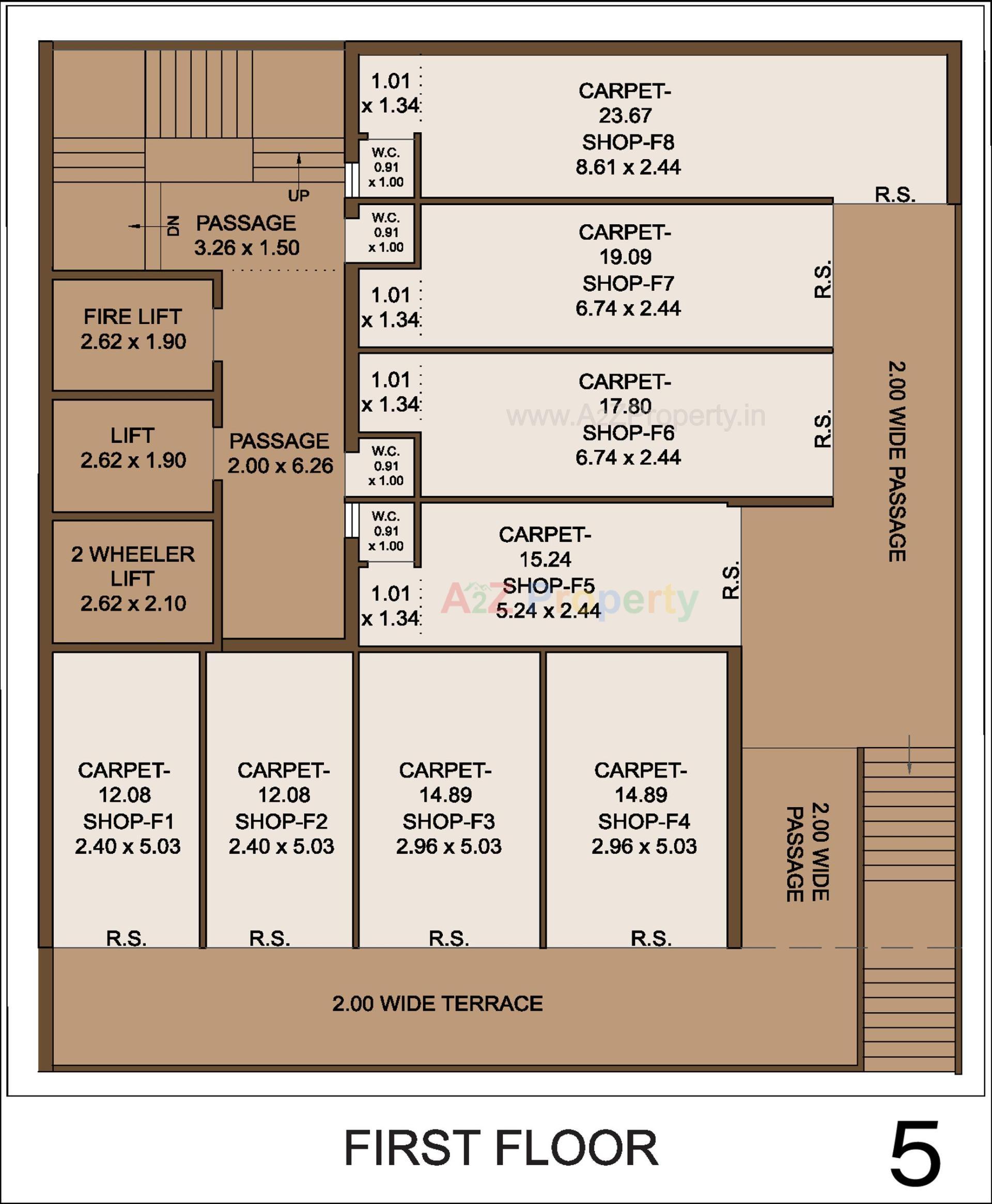 Layout of real estate project Meghmani Complex located at Raiya, Rajkot, Gujarat