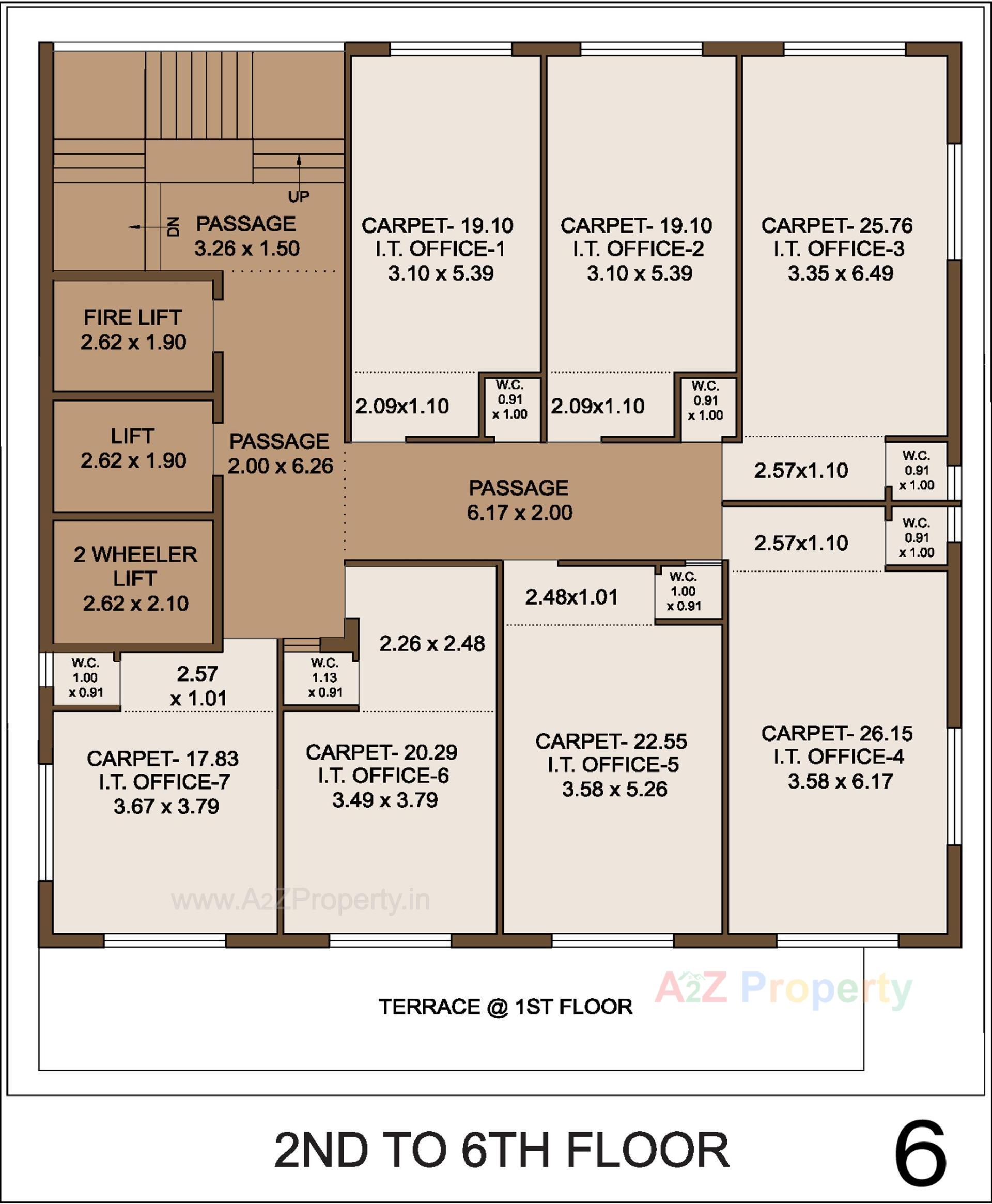 Layout of real estate project Meghmani Complex located at Raiya, Rajkot, Gujarat