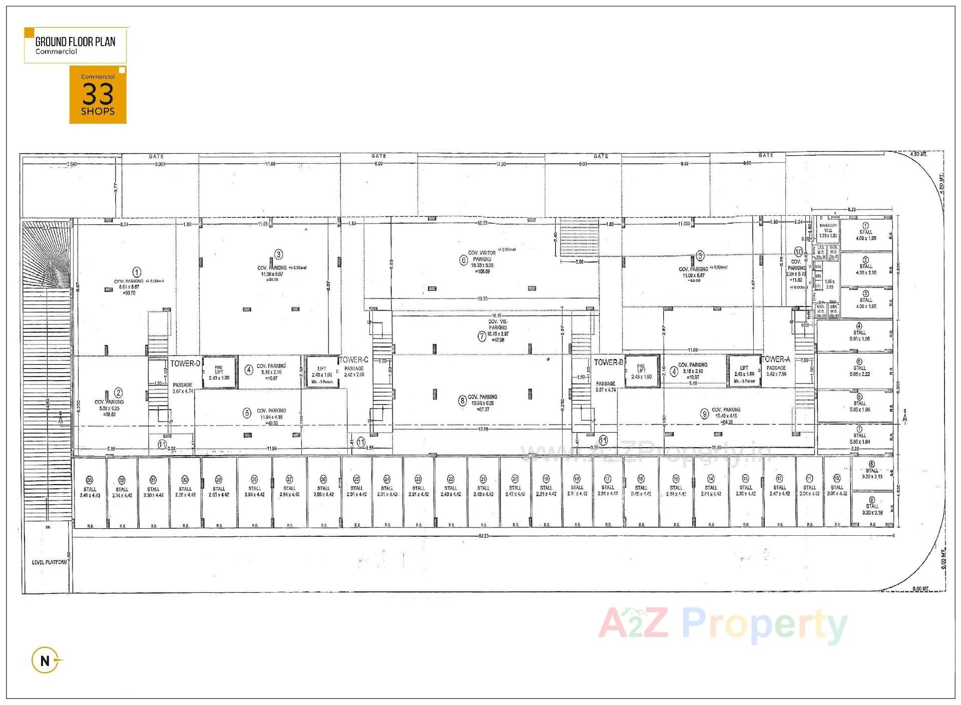 Layout of real estate project Millennium Heights located at Raiya, Rajkot, Gujarat