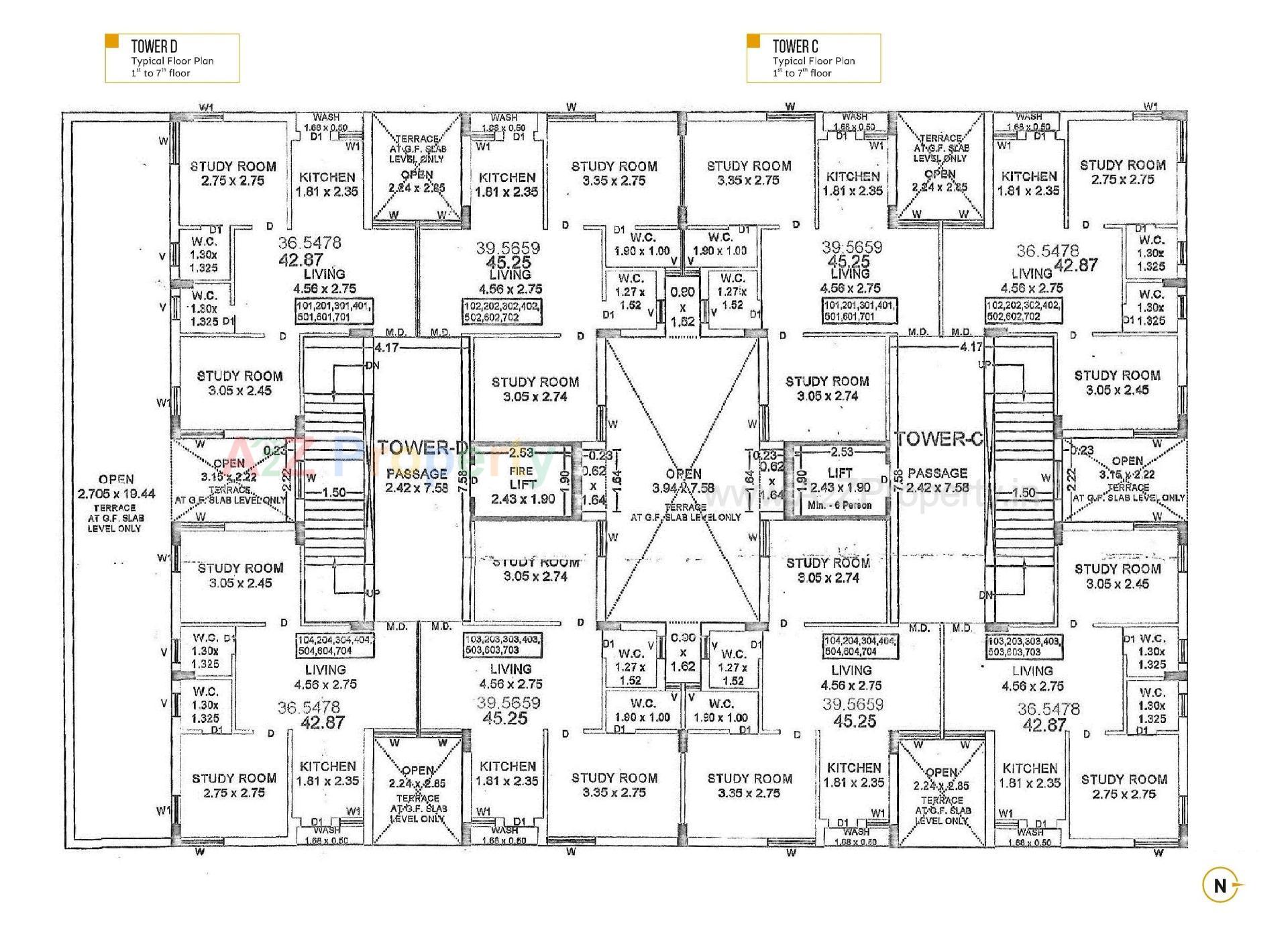 Layout of real estate project Millennium Heights located at Raiya, Rajkot, Gujarat
