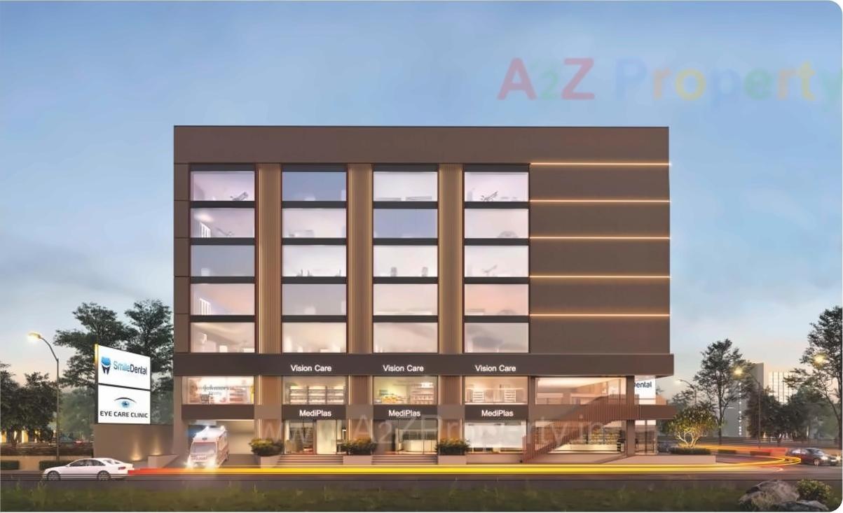 3D Elevation of real estate project Miracle Doctor House located at Rajkot, Rajkot, Gujarat