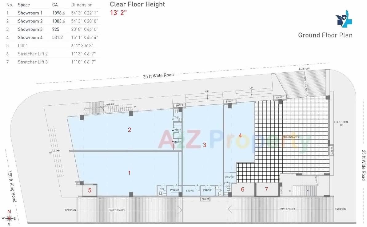 Layout of real estate project Miracle Doctor House located at Rajkot, Rajkot, Gujarat