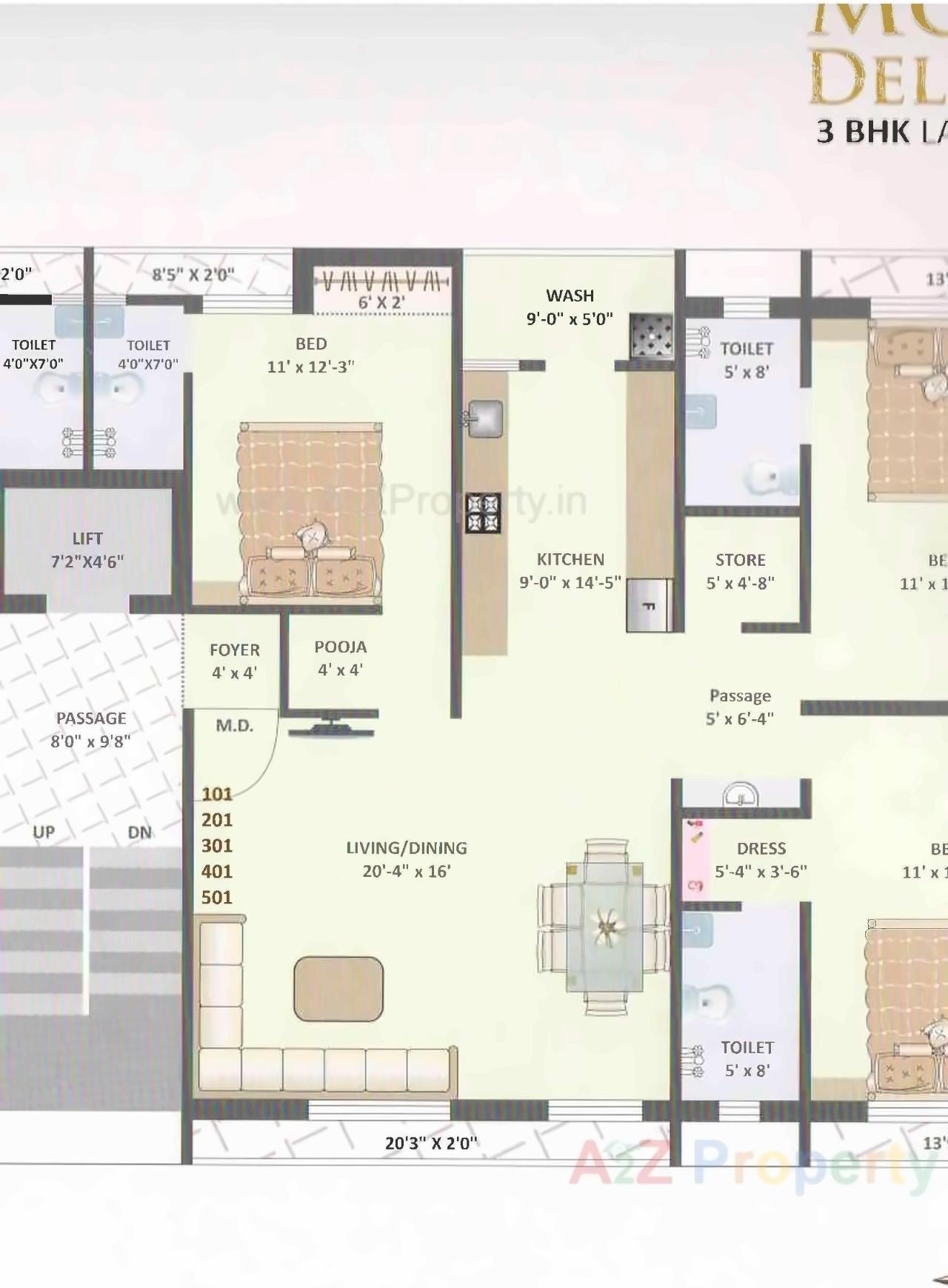 Layout of real estate project Moondelight located at Madhapar, Rajkot, Gujarat