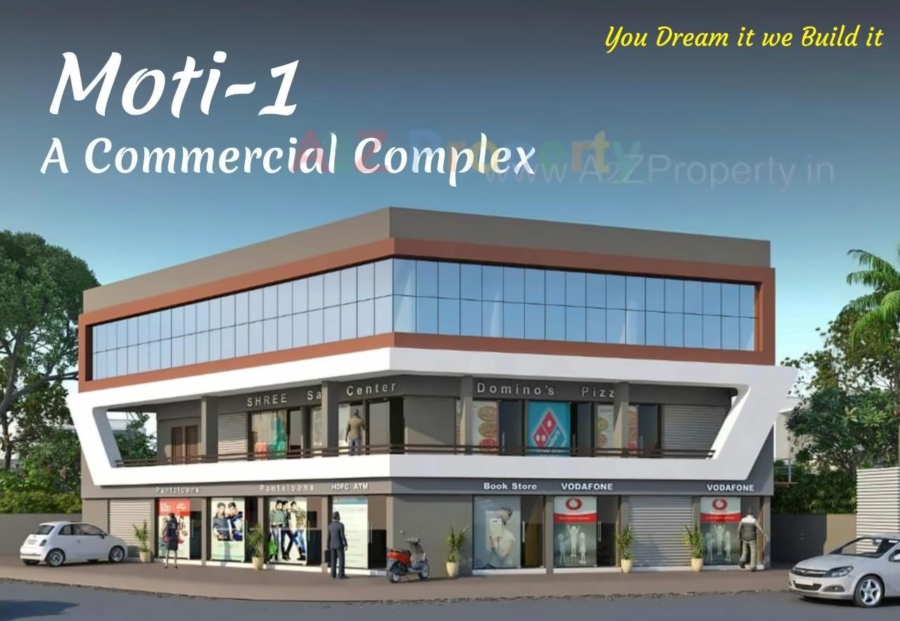 3D Elevation of real estate project Moti Complex located at Rajkot, Rajkot, Gujarat
