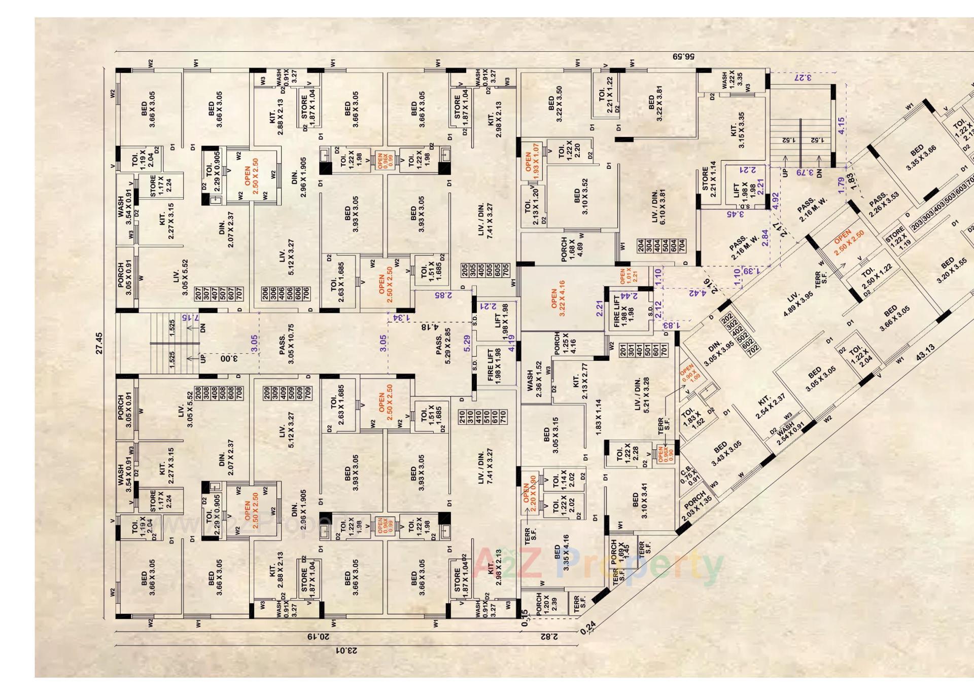 Layout of real estate project Nachiketa Hills located at Kothariya, Rajkot, Gujarat