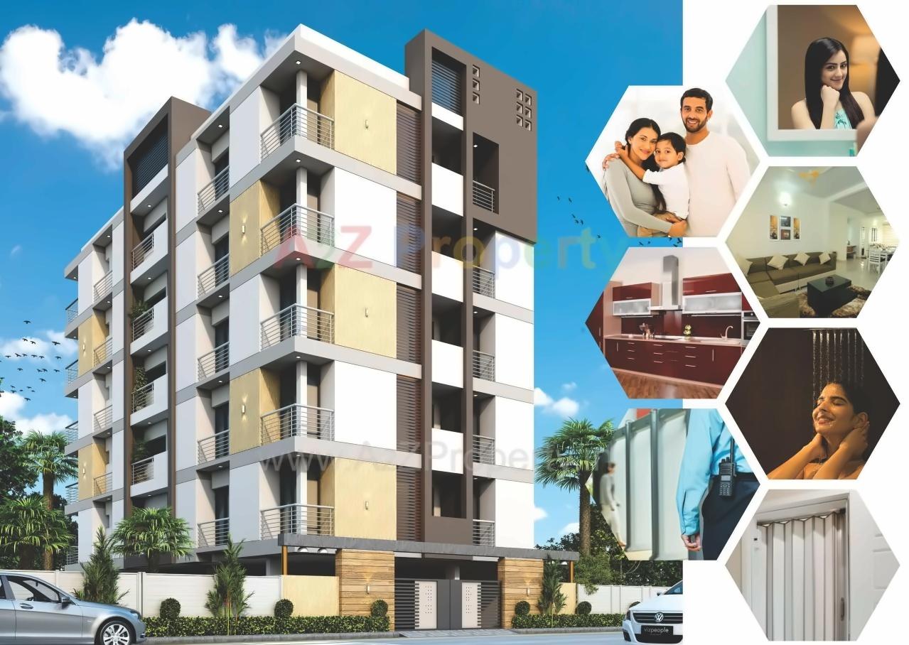 3D Elevation of real estate project Nageshwar Pride located at Ghanteshwar, Rajkot, Gujarat