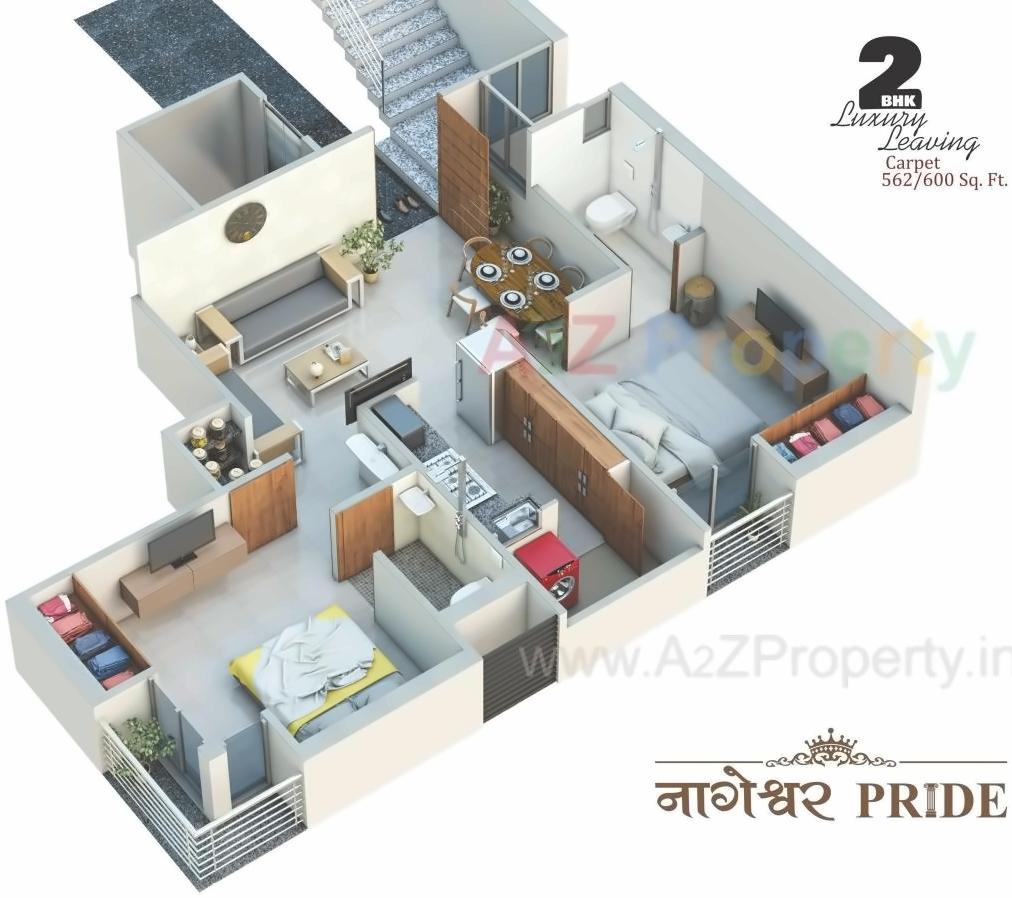 Layout of real estate project Nageshwar Pride located at Ghanteshwar, Rajkot, Gujarat