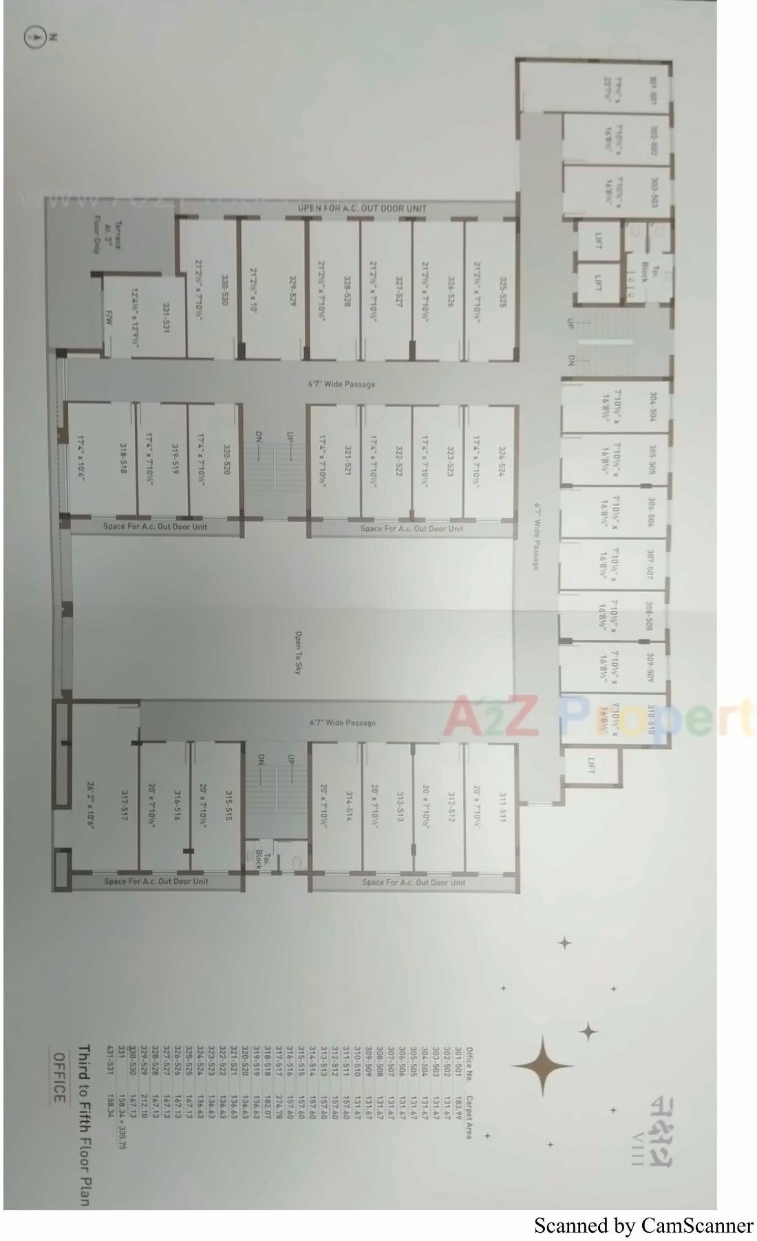 Layout of real estate project Nakshtra Viii located at Raiya, Rajkot, Gujarat