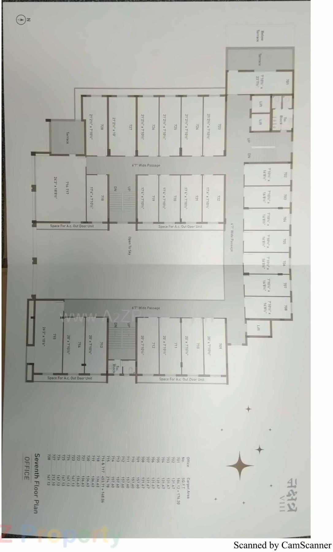 Layout of real estate project Nakshtra Viii located at Raiya, Rajkot, Gujarat