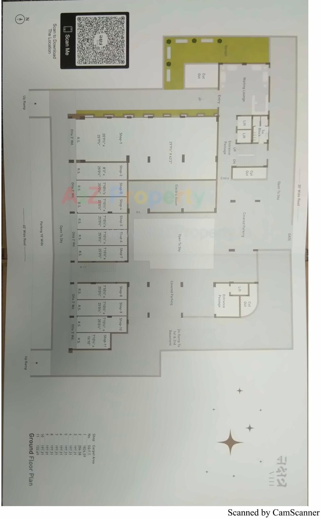 Layout of real estate project Nakshtra Viii located at Raiya, Rajkot, Gujarat