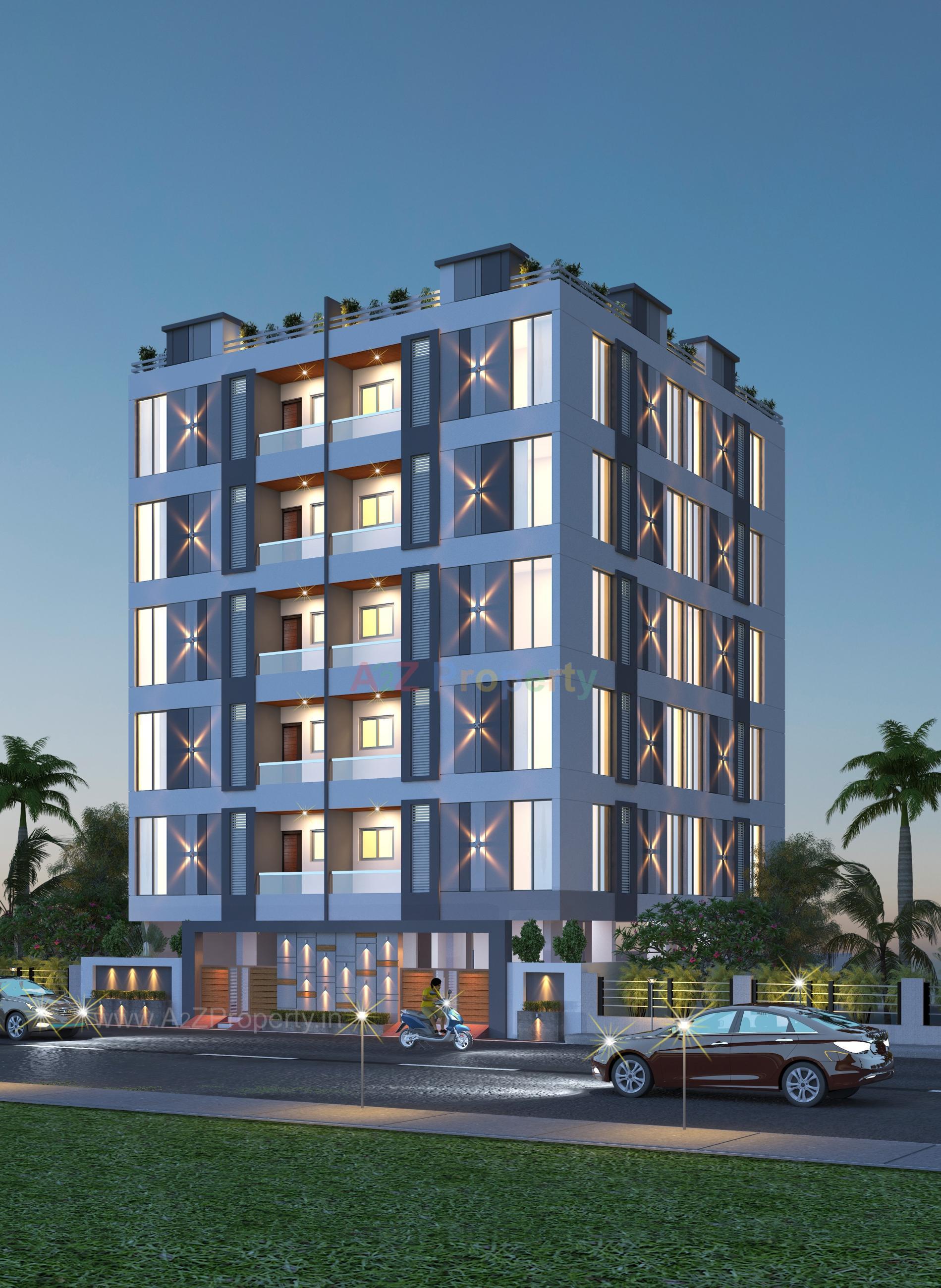 3D Elevation of real estate project Nakshtra located at Rajkot, Rajkot, Gujarat