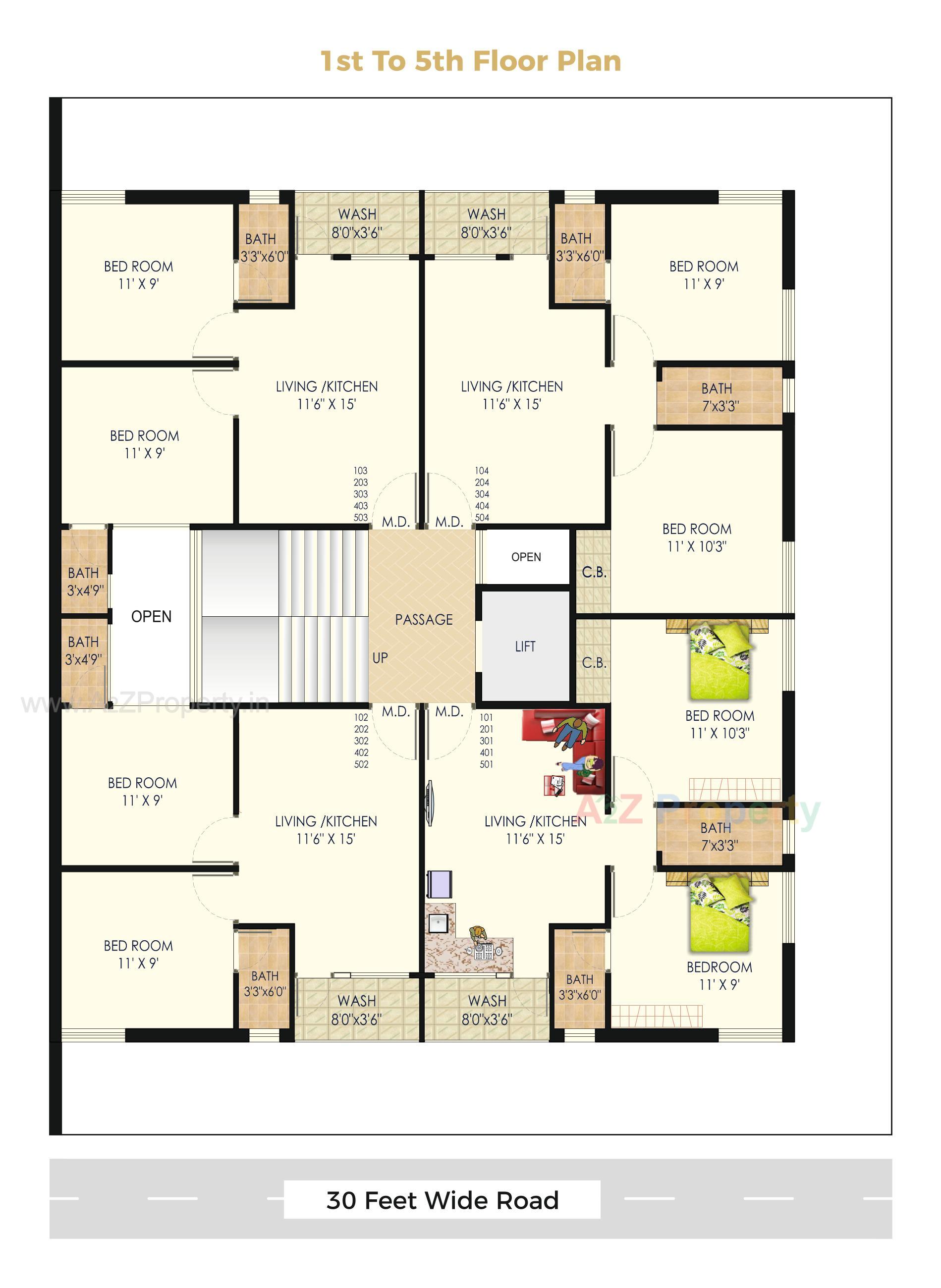 Layout of real estate project Nakshtra located at Rajkot, Rajkot, Gujarat