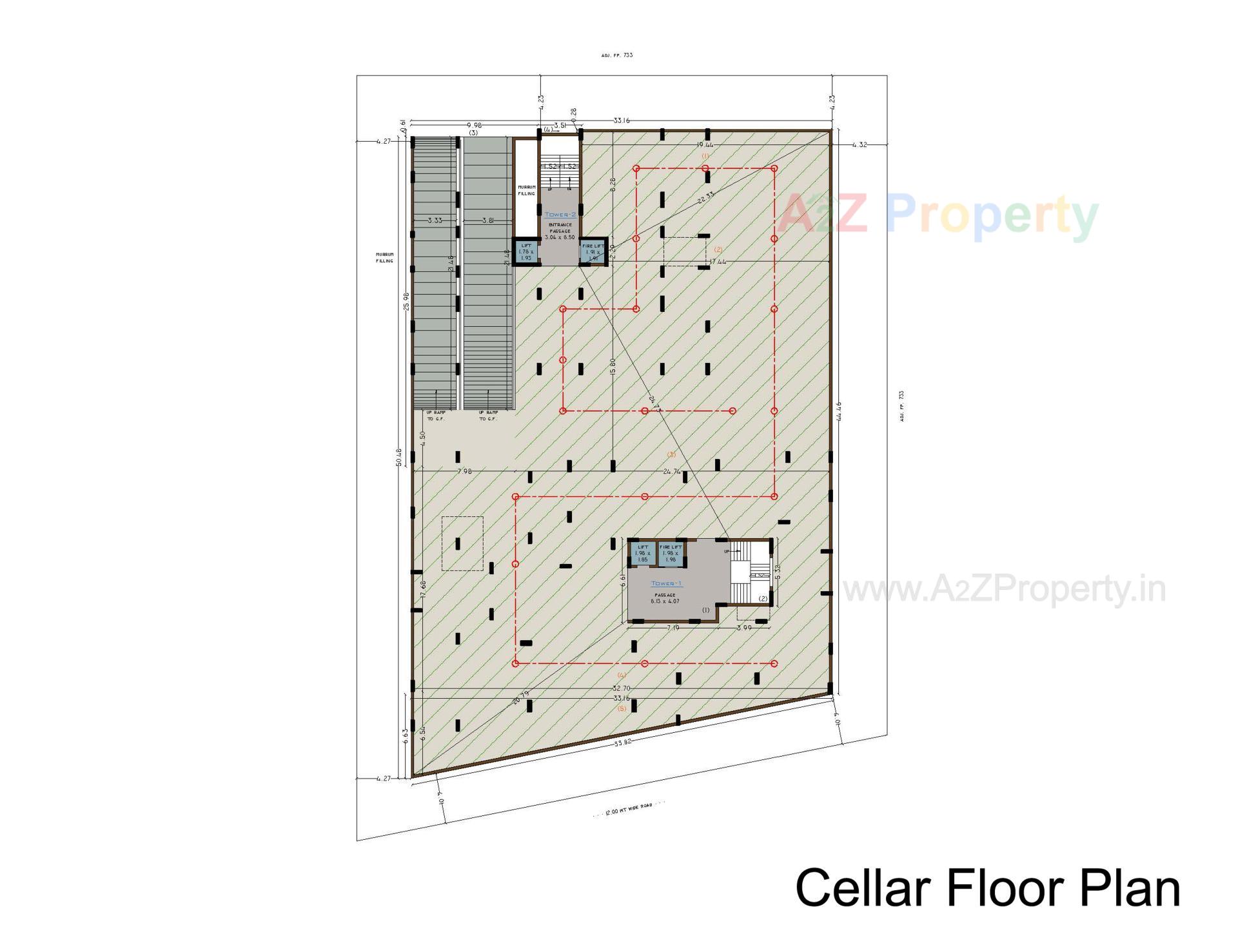 Layout of real estate project Nand Aangan located at Raiya, Rajkot, Gujarat