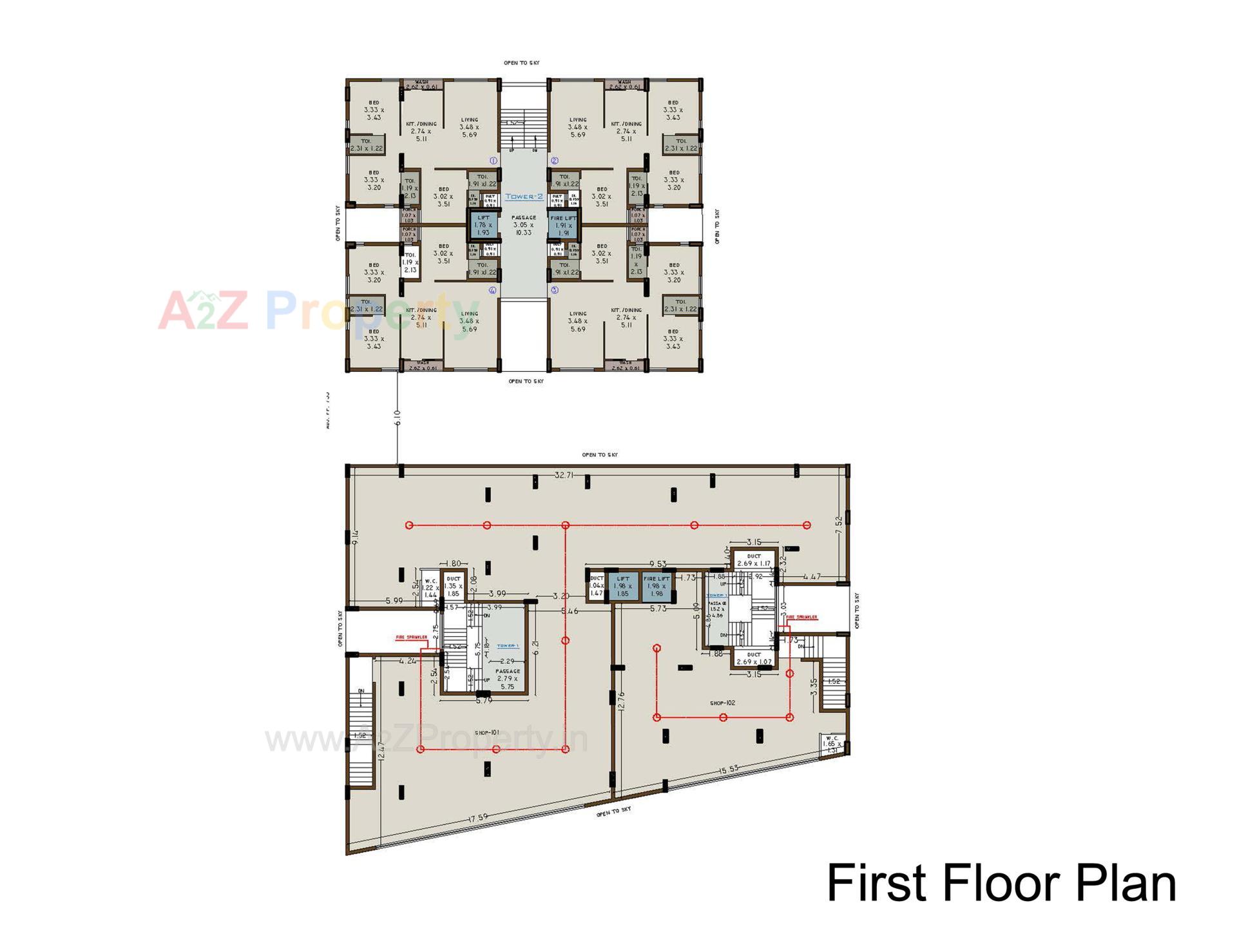 Layout of real estate project Nand Aangan located at Raiya, Rajkot, Gujarat