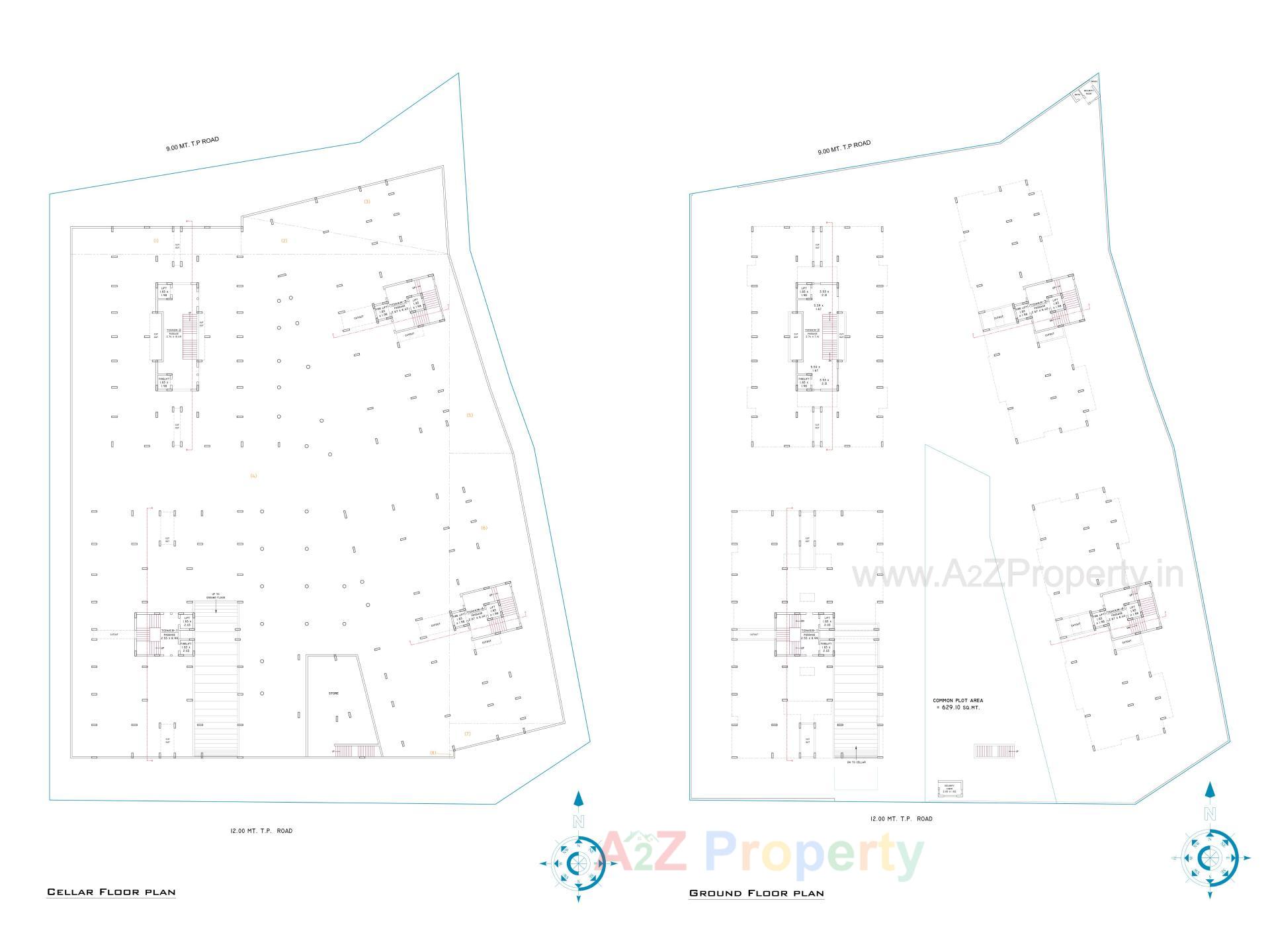Layout of real estate project Nand Prime located at Raiya, Rajkot, Gujarat