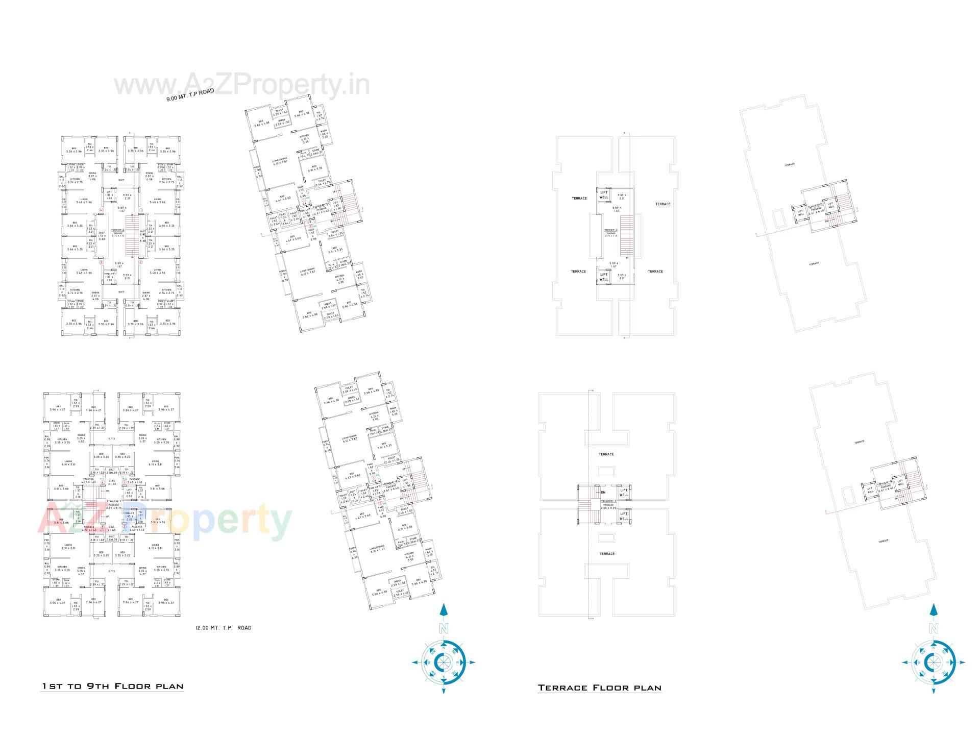 Layout of real estate project Nand Prime located at Raiya, Rajkot, Gujarat