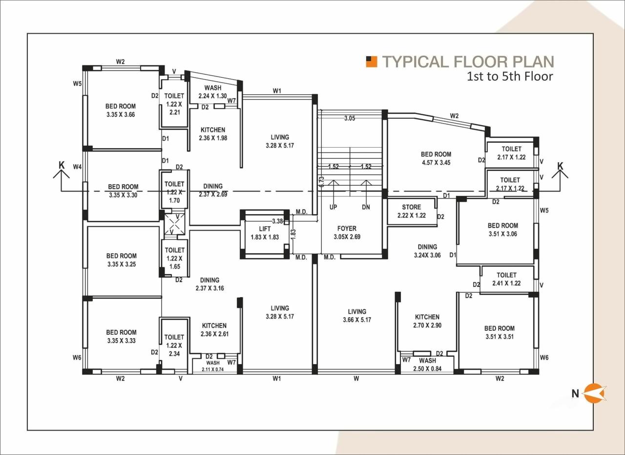 Layout of real estate project Nandan Residency located at Mavdi, Rajkot, Gujarat