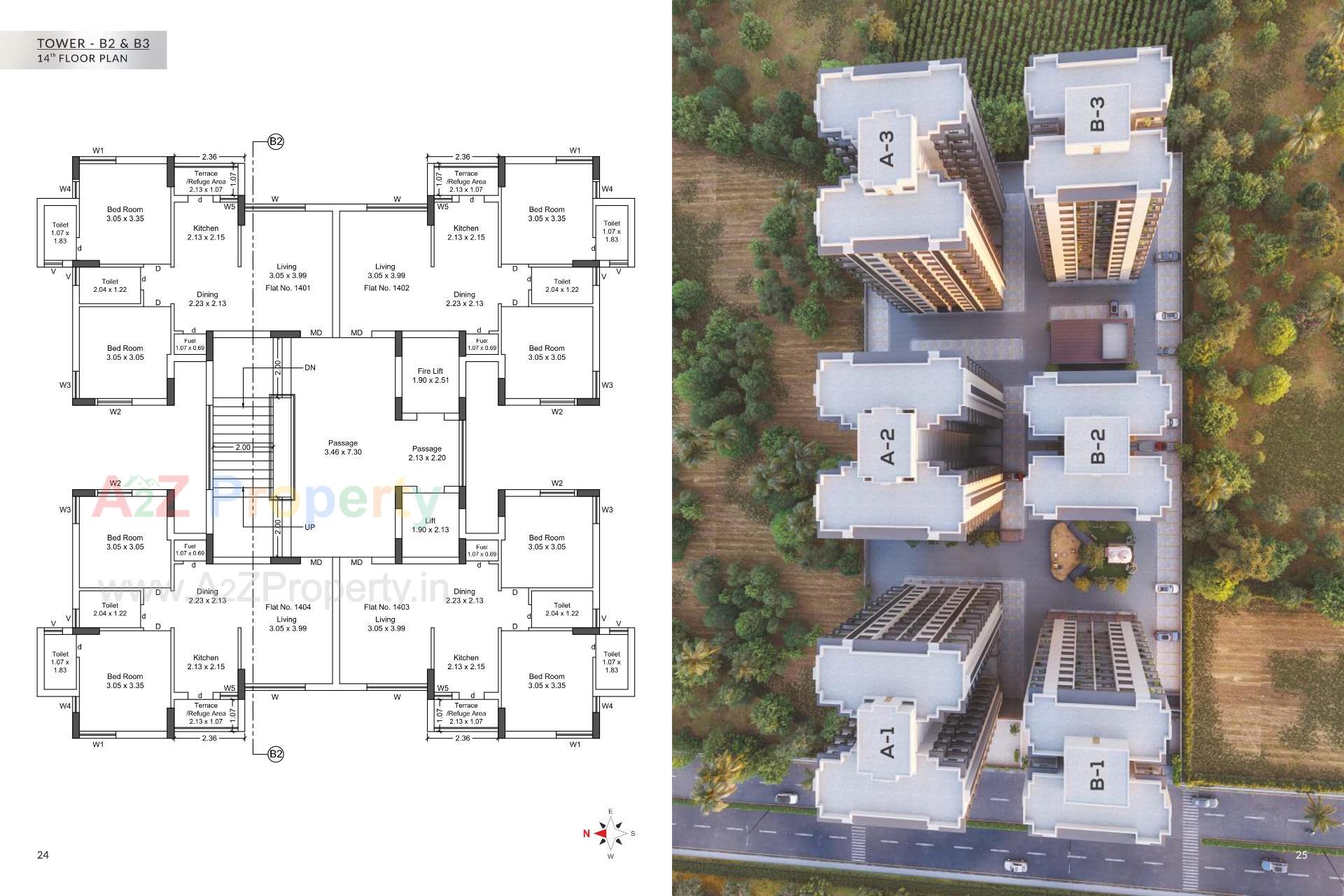 Layout of real estate project Nandan located at Vavdi, Rajkot, Gujarat