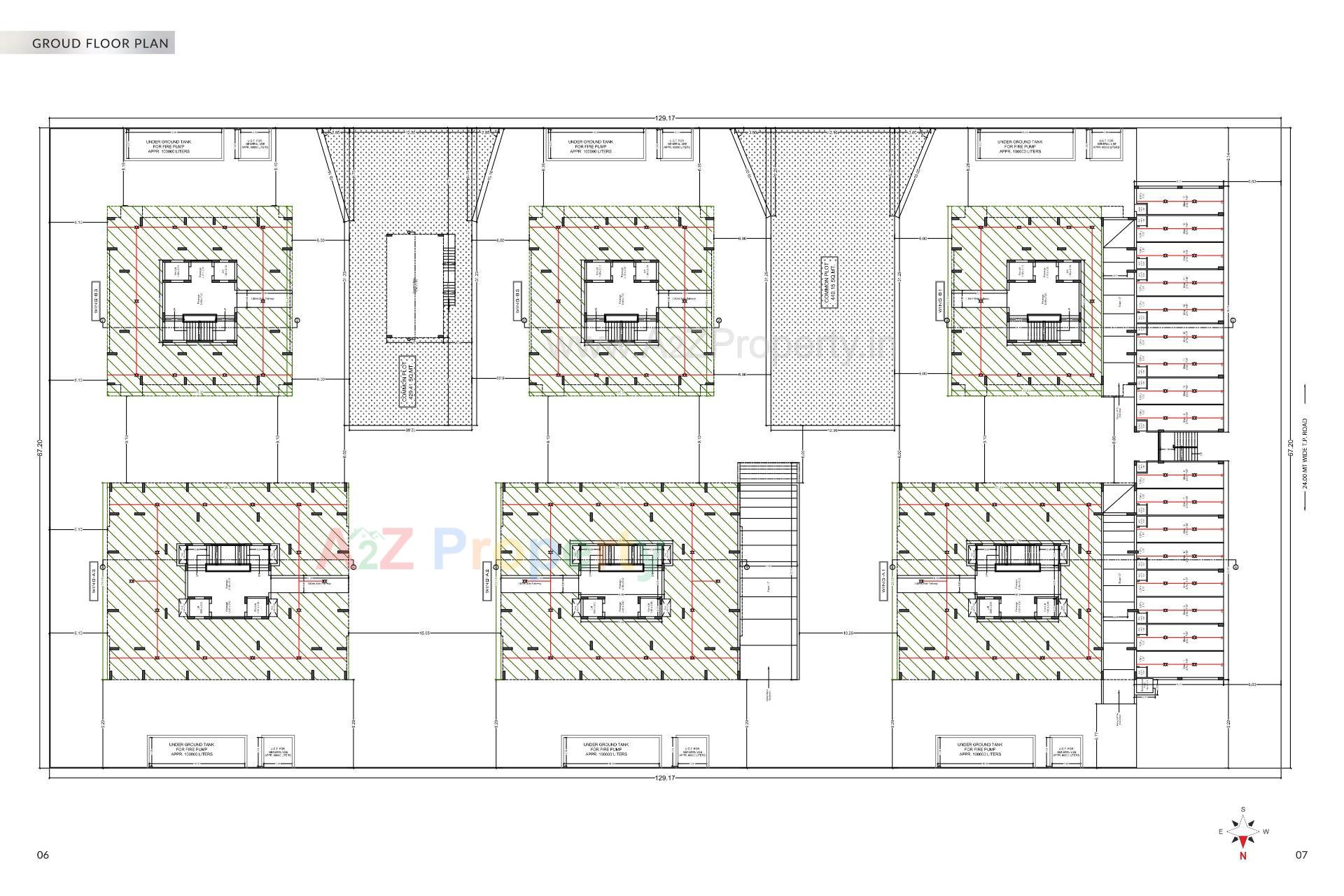 Layout of real estate project Nandan located at Vavdi, Rajkot, Gujarat
