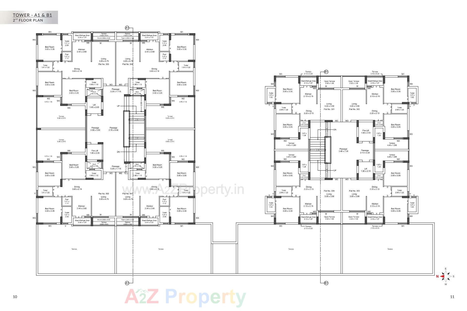 Layout of real estate project Nandan located at Vavdi, Rajkot, Gujarat