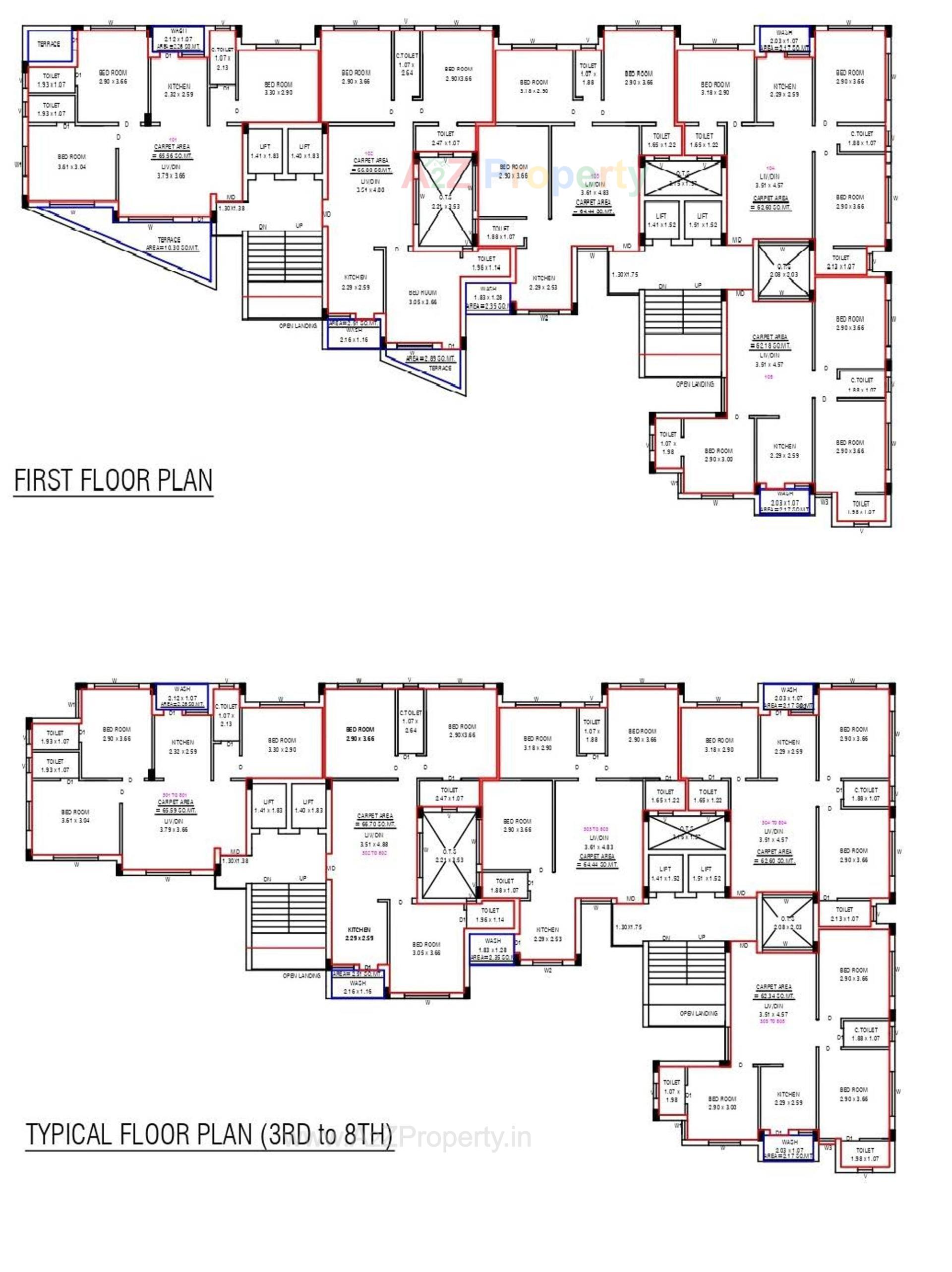 Layout of real estate project Nandanvan located at Kothariya, Rajkot, Gujarat