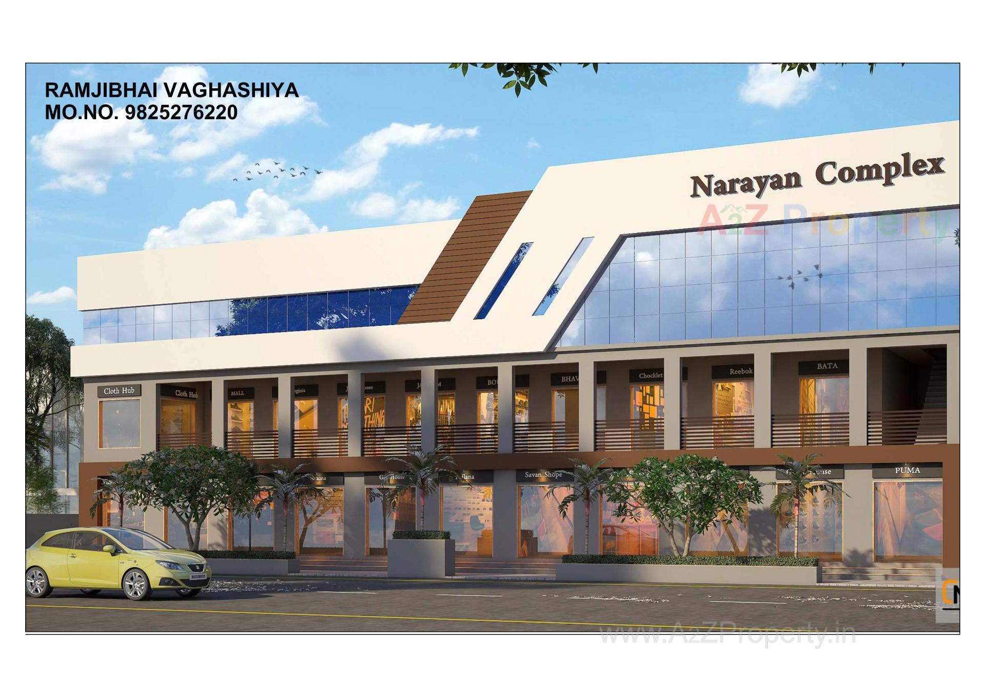 3D Elevation of real estate project Narayan Complex located at Rajkot, Rajkot, Gujarat