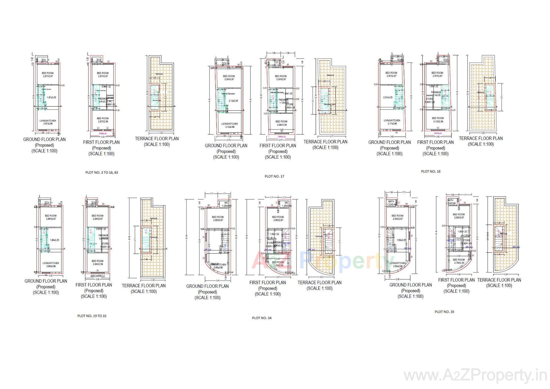 Layout of real estate project Navin Residency located at Anandpar, Rajkot, Gujarat